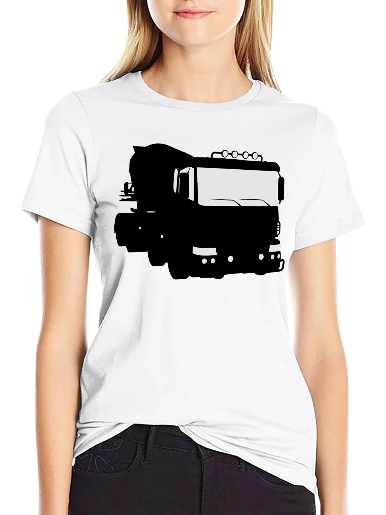 Black Truck Graphic Tee - Mens Casual Shirt