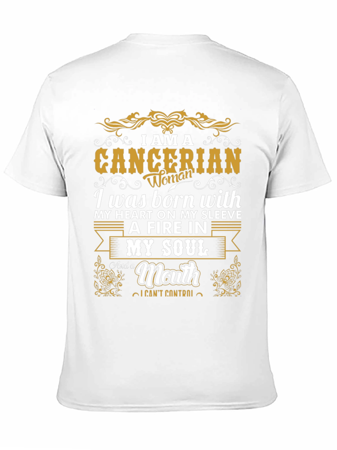 Cancerian Woman Graphic Tee - Zodiac Birthday Gift
