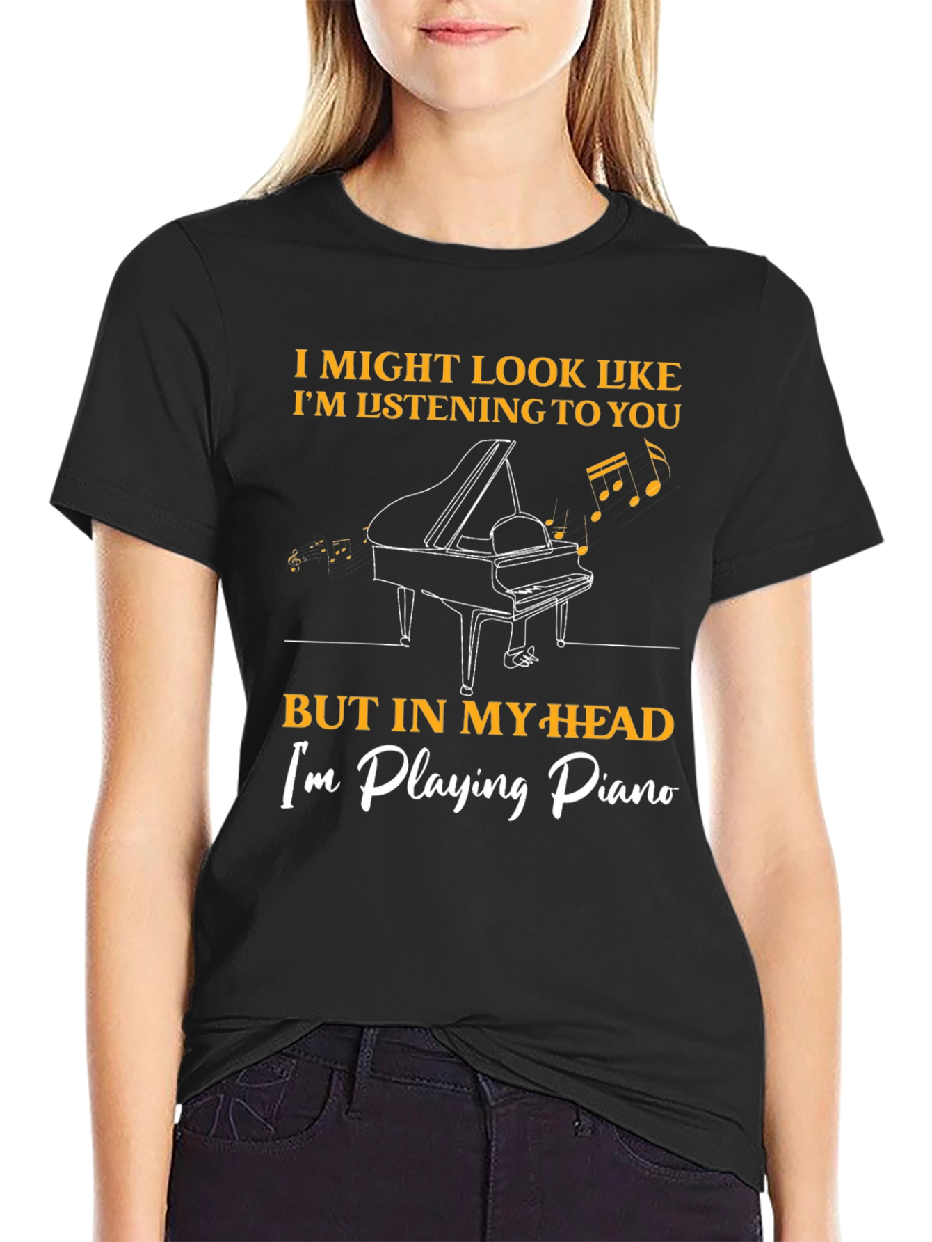 Piano Player T-Shirt - Musician Humor Tee