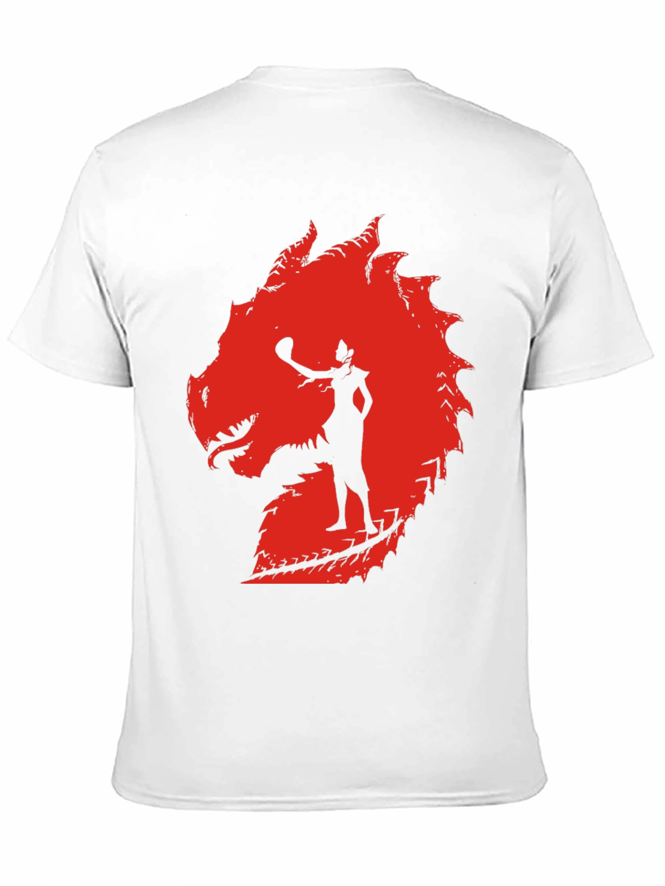 Dragon Silhouette Graphic Tee - Black