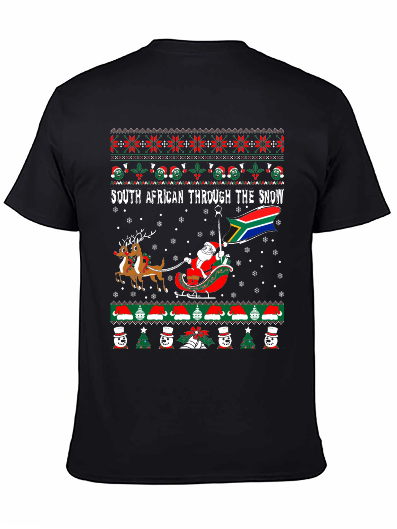 South African Christmas Ugly Sweater T-Shirt
