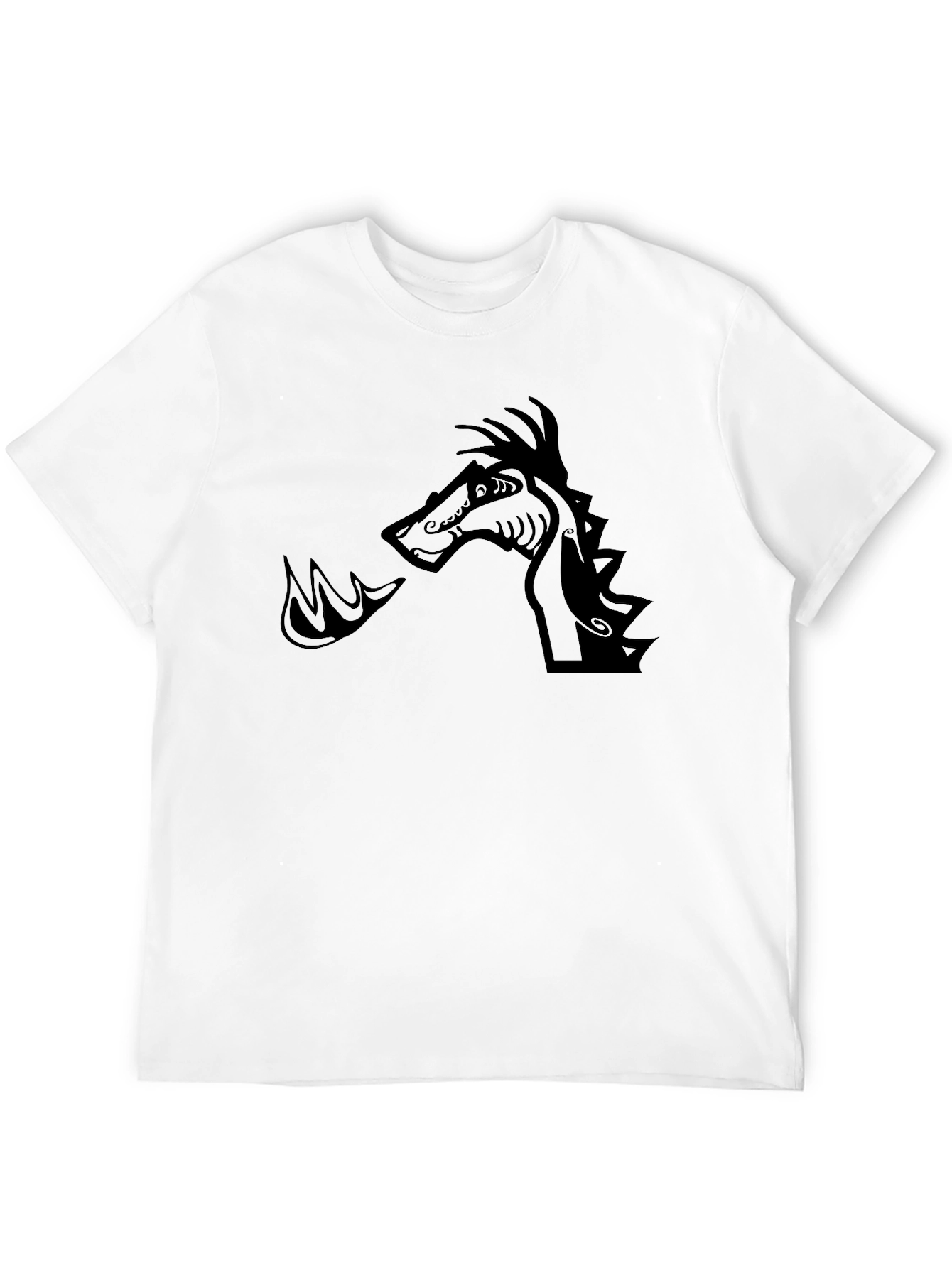 Dragon Fire Graphic Black T-Shirt