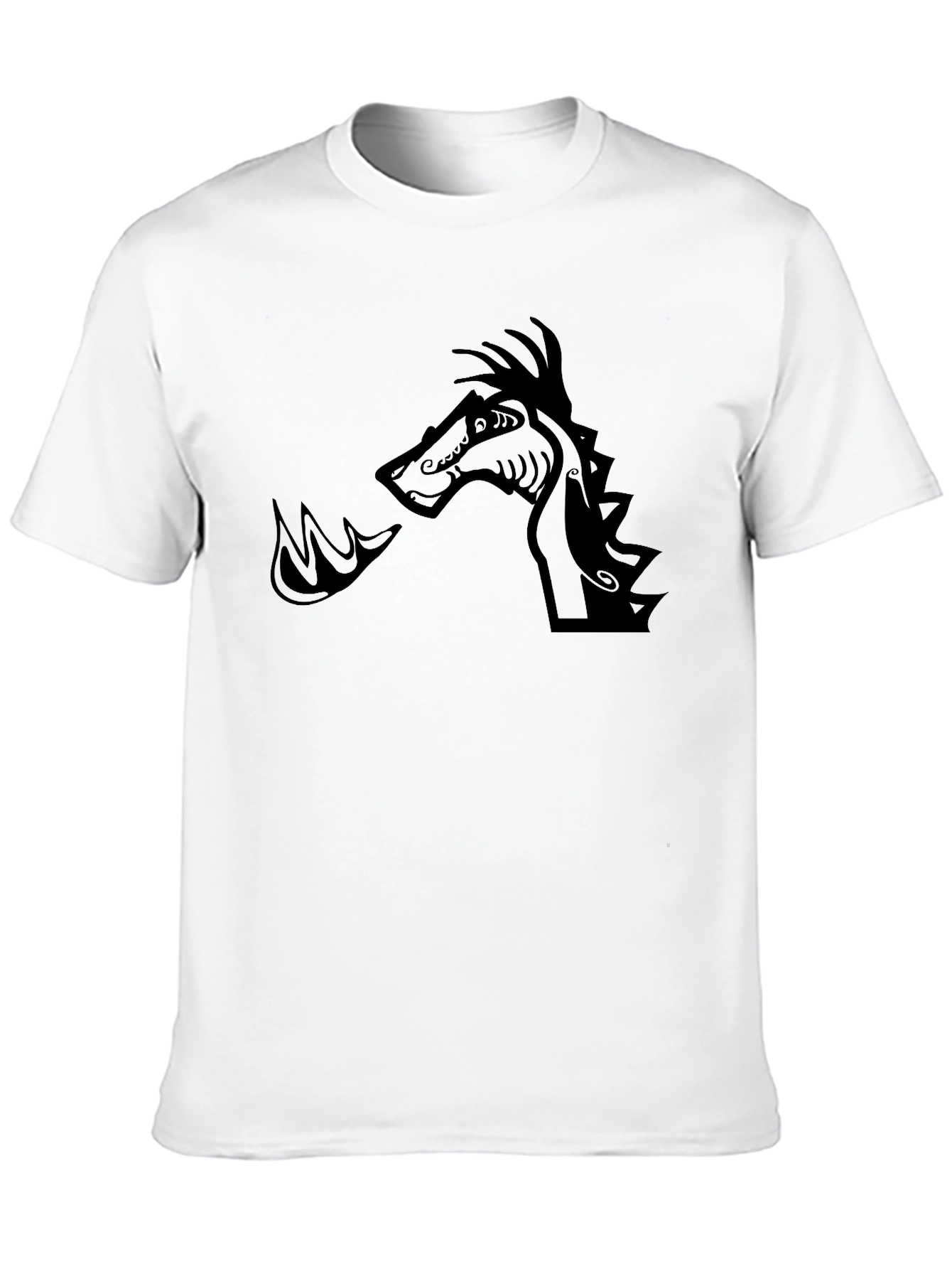 Dragon Fire Graphic Black T-Shirt