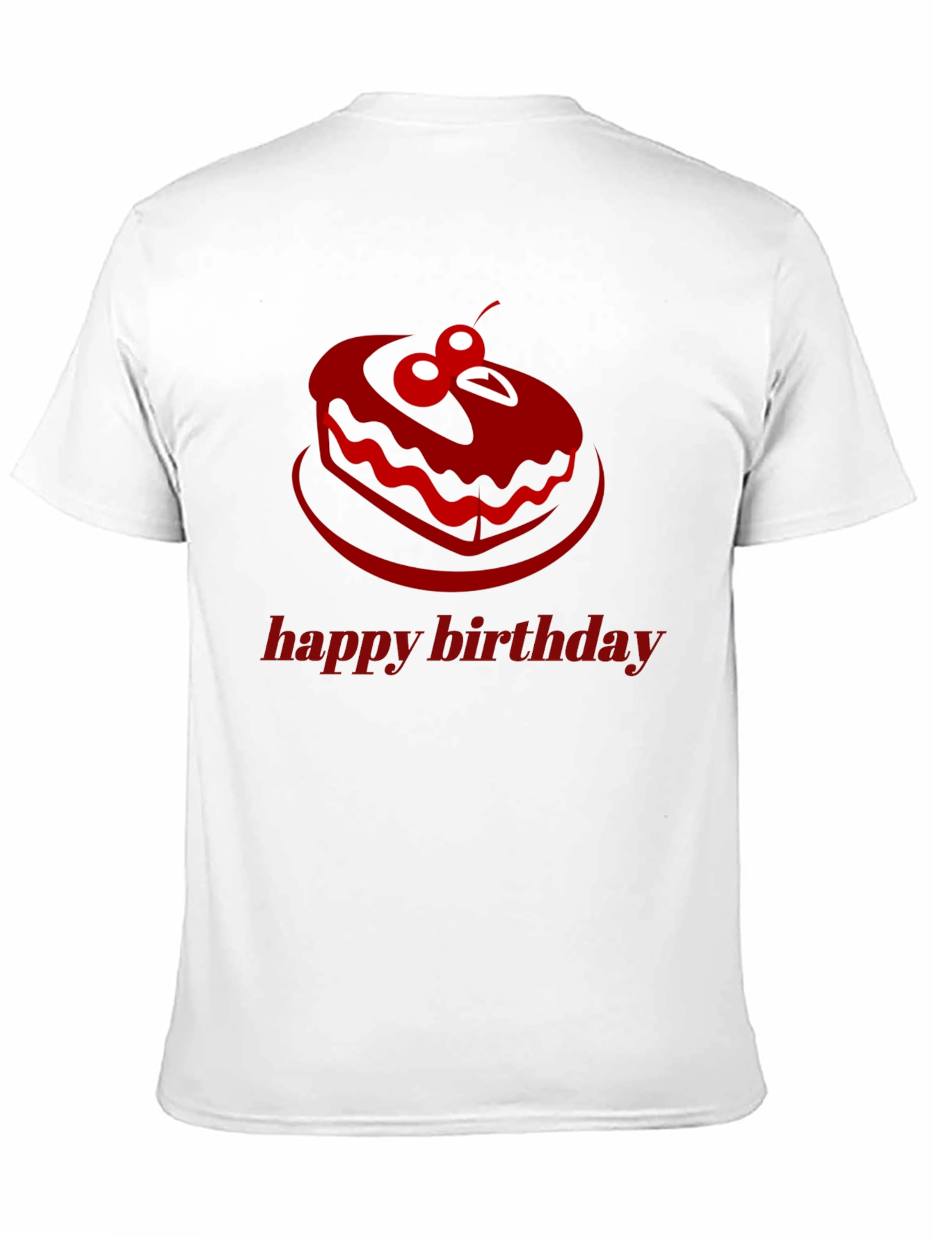 Happy Birthday Cake Graphic T-Shirt