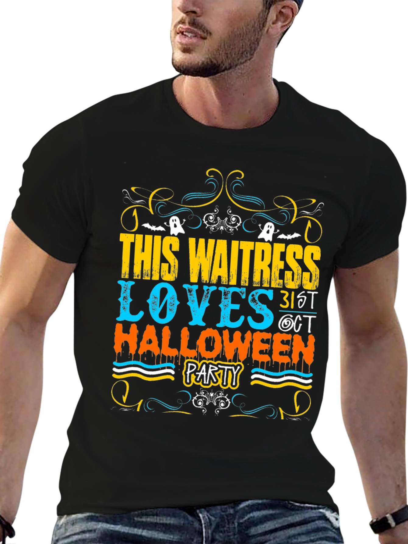 Waitress Halloween Party T-Shirt