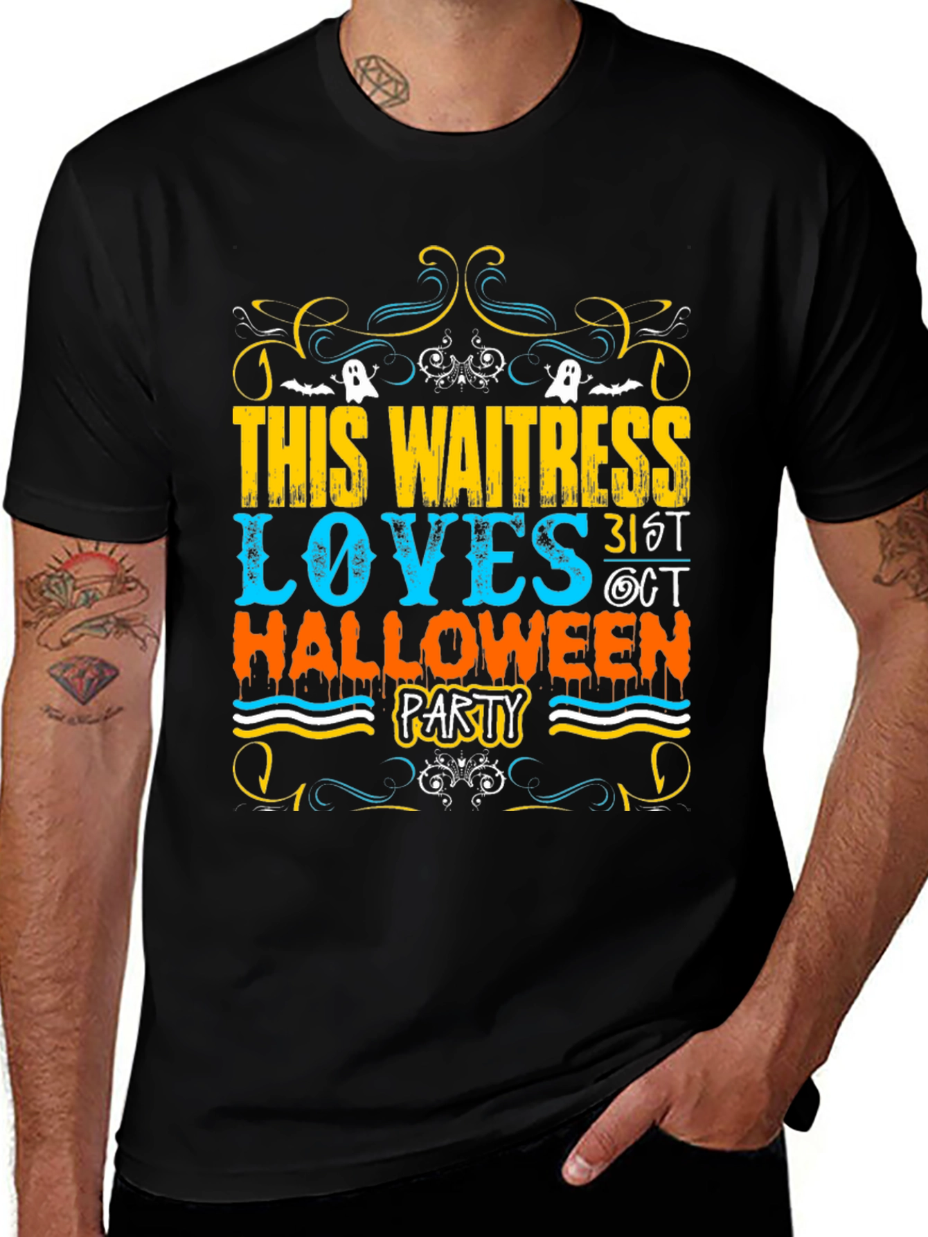 Waitress Halloween Party T-Shirt
