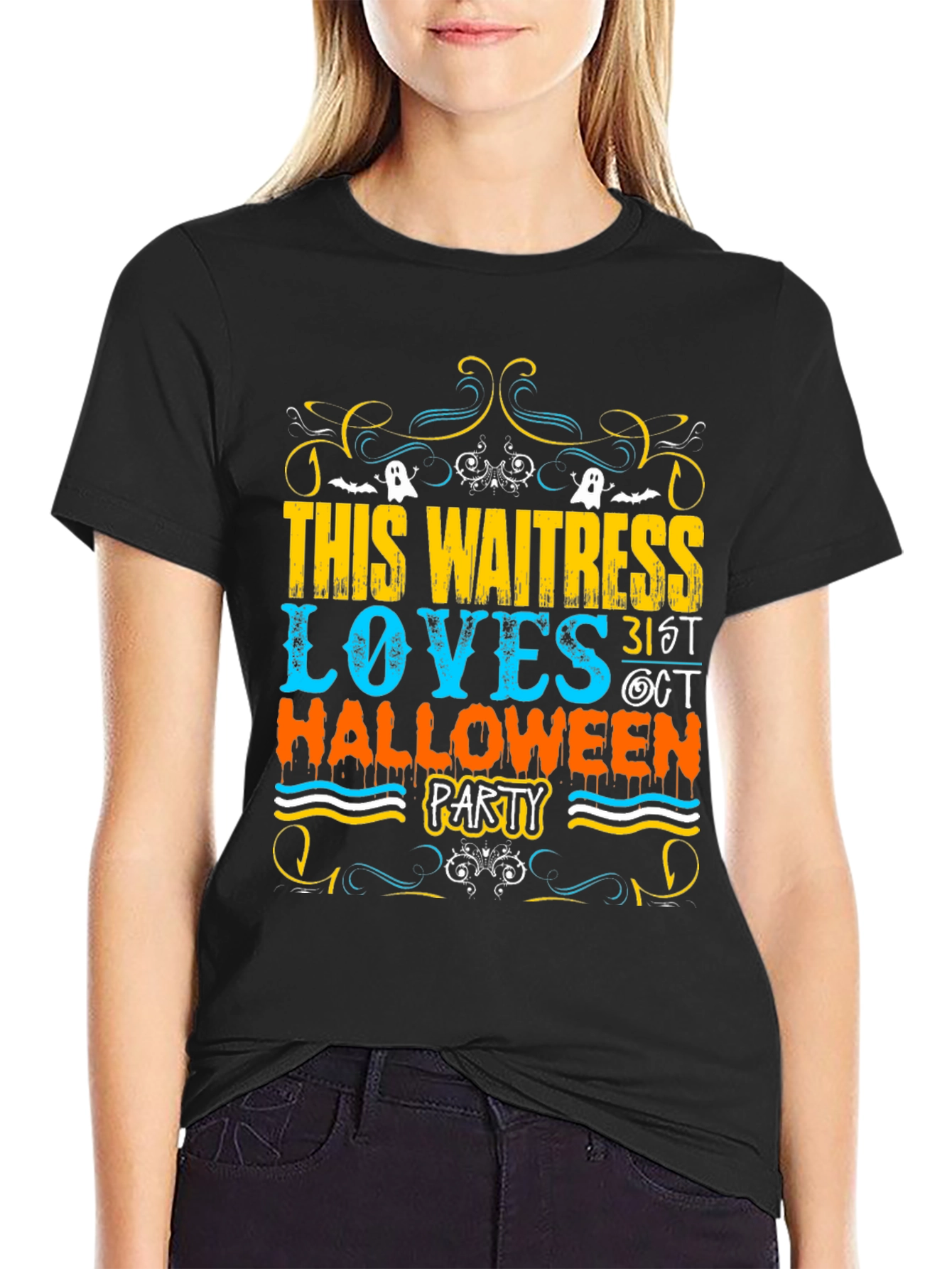 Waitress Halloween Party T-Shirt