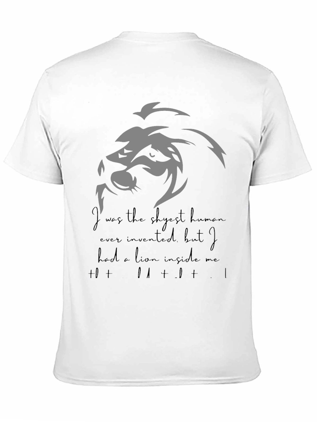 Lion Inside Graphic T-Shirt - Mens Crew Neck