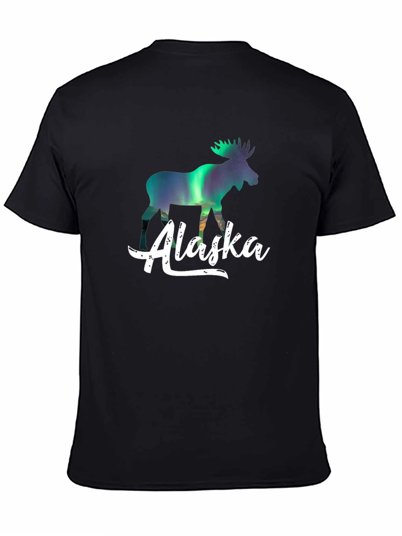 Alaska Northern Lights Moose T-Shirt