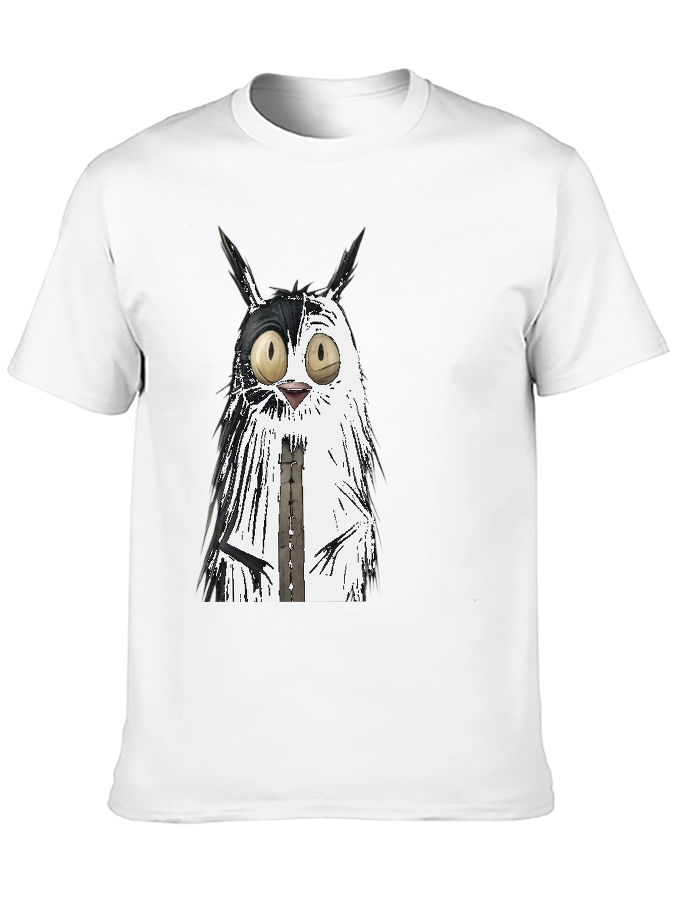 Whimsical Cat Graphic Tee - Unisex Black T-Shirt