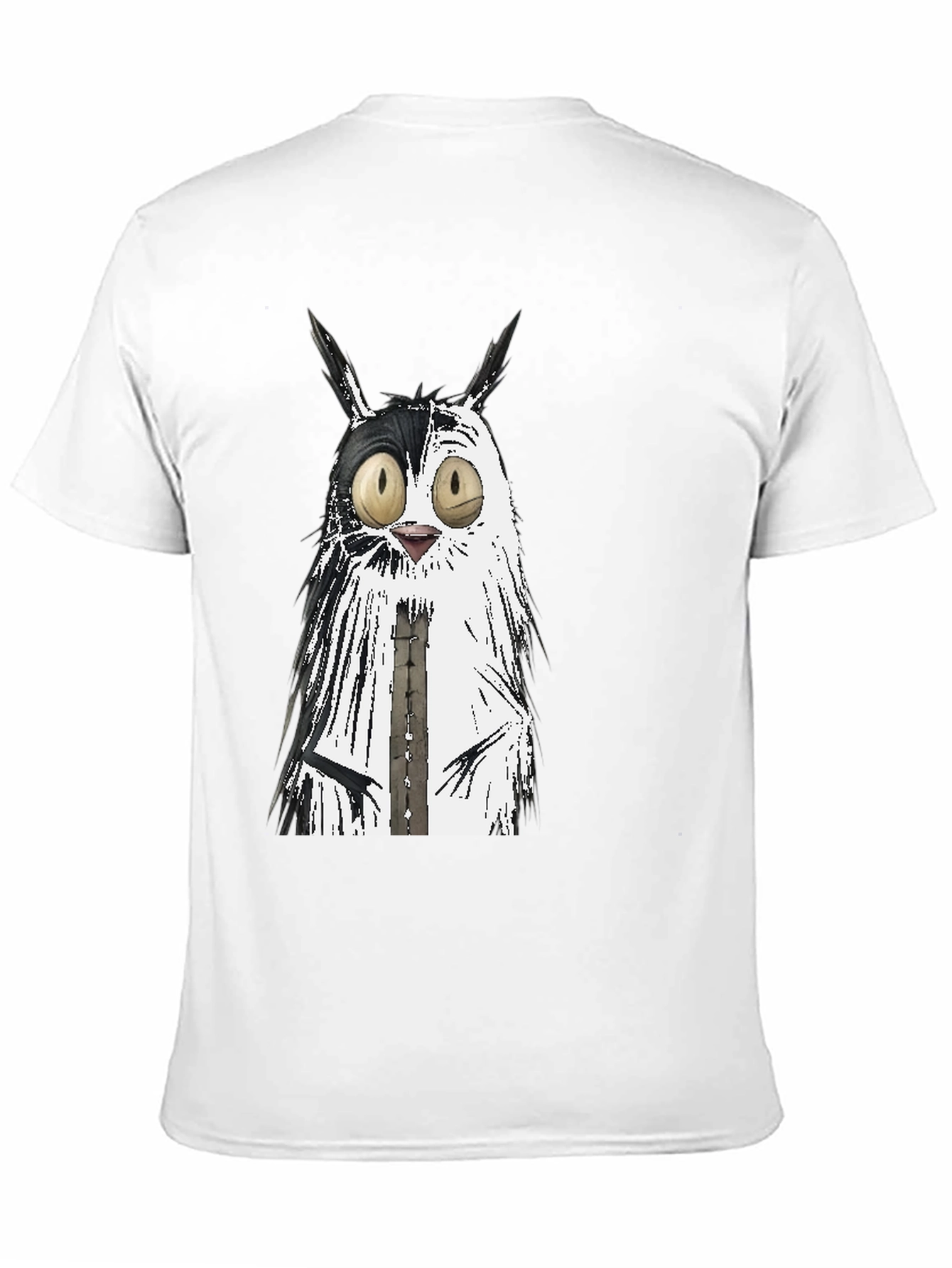 Whimsical Cat Graphic Tee - Unisex Black T-Shirt