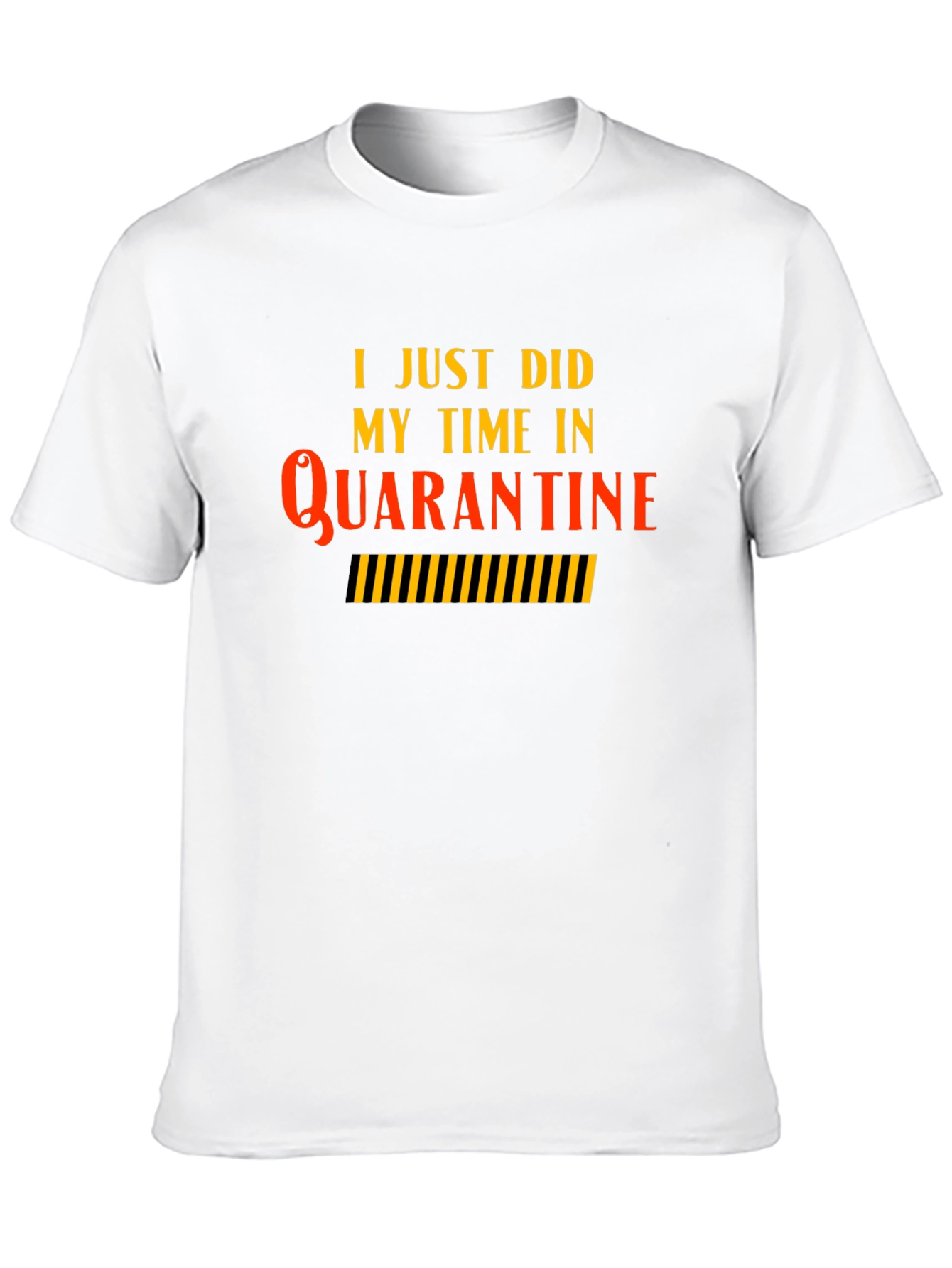 Quarantine Time Black T-Shirt - Novelty Graphic Tee