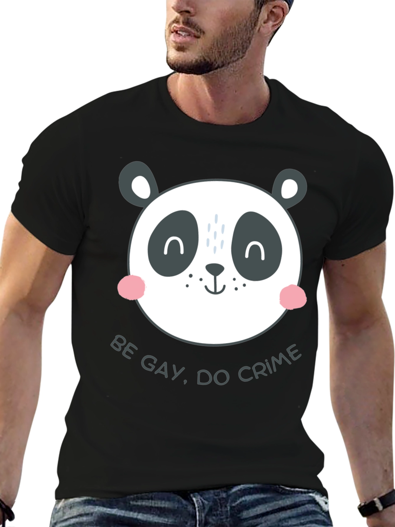 Panda Be Gay Do Crime Graphic Tee