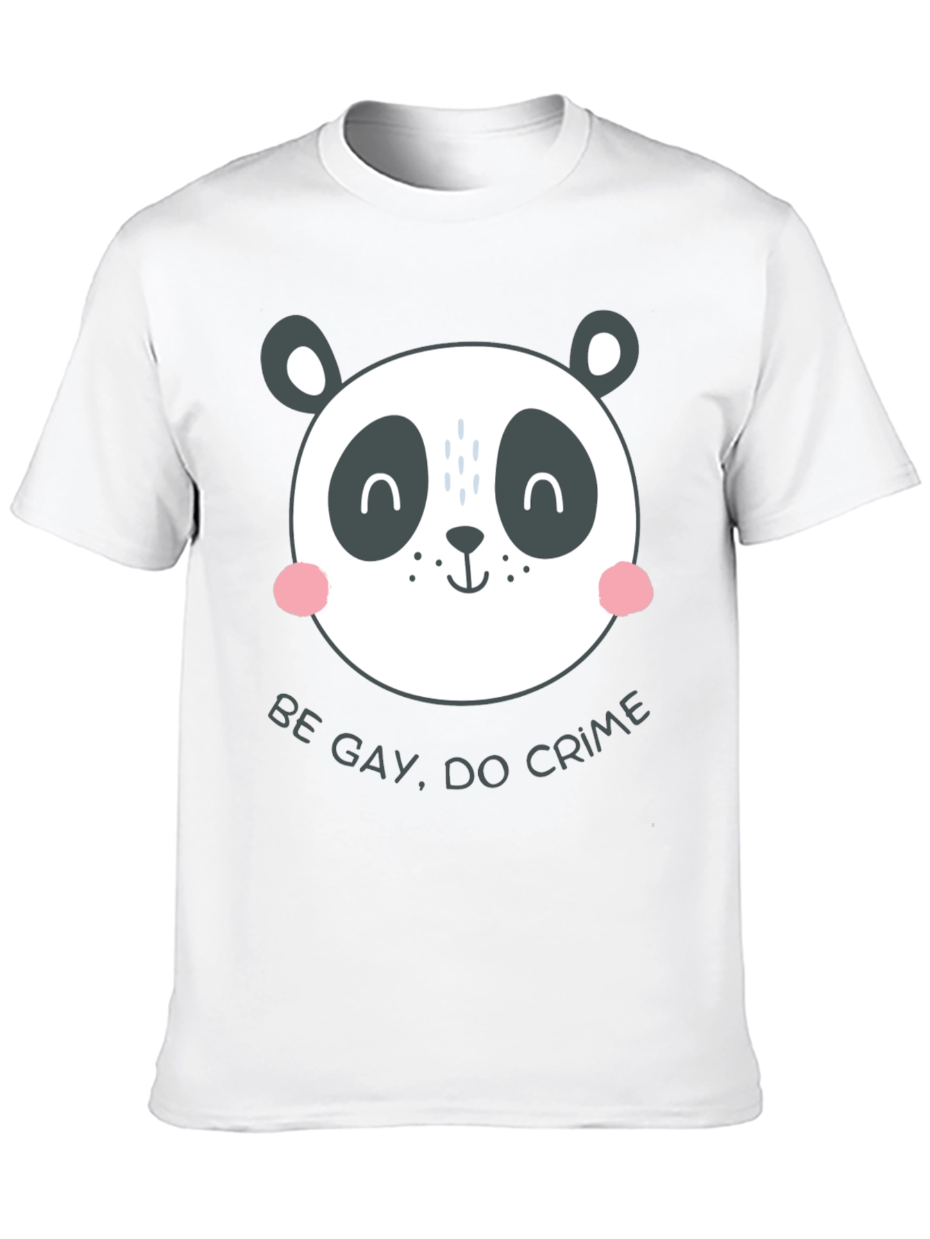 Panda Be Gay Do Crime Graphic Tee