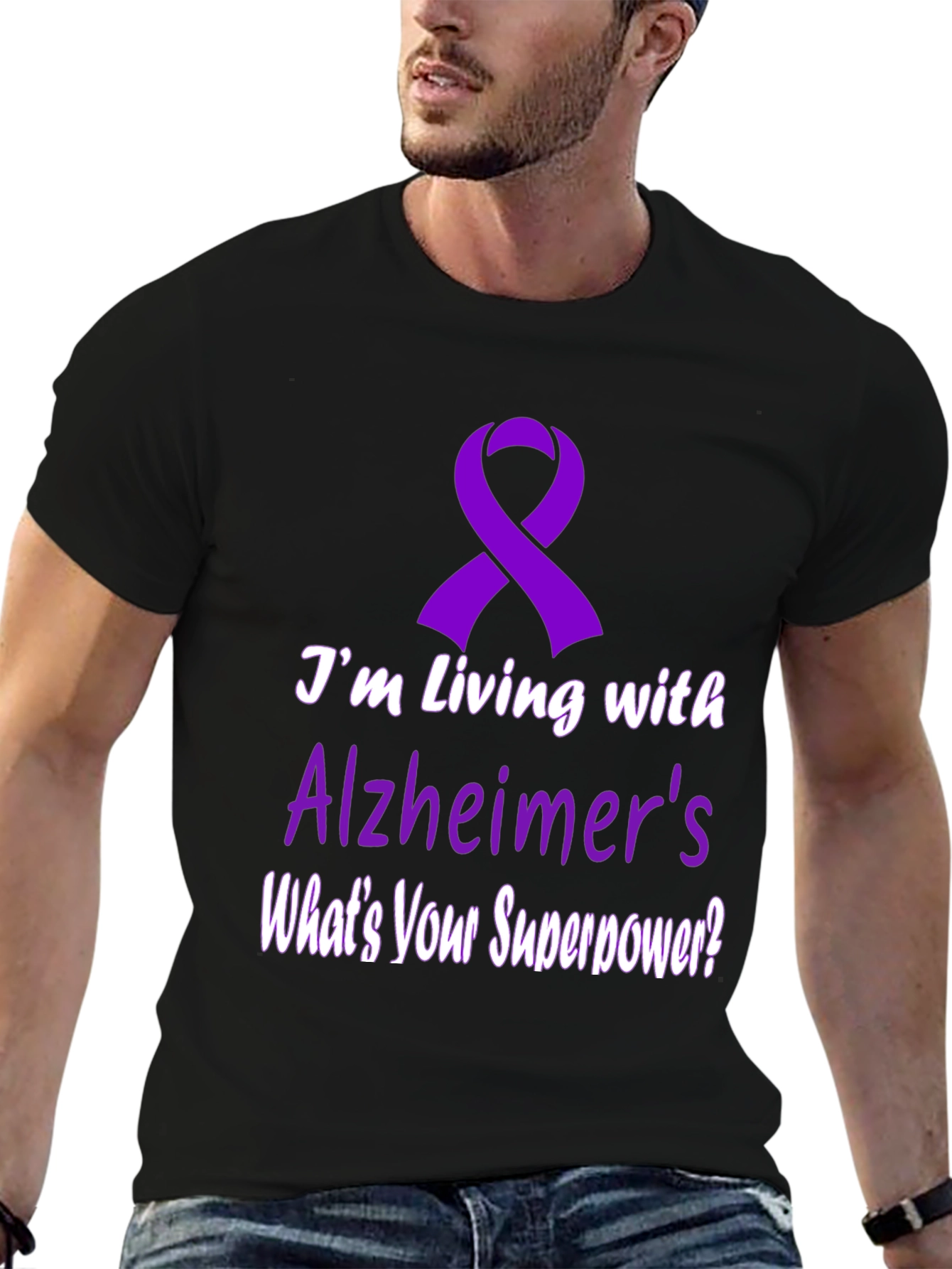 Alzheimers Awareness Ribbon T-Shirt