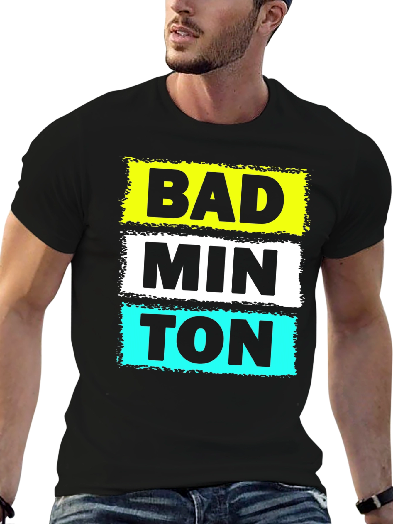 Badminton Graphic T-Shirt - Novelty Design