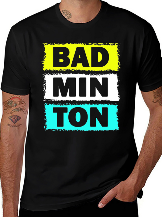 Badminton Graphic T-Shirt - Novelty Design