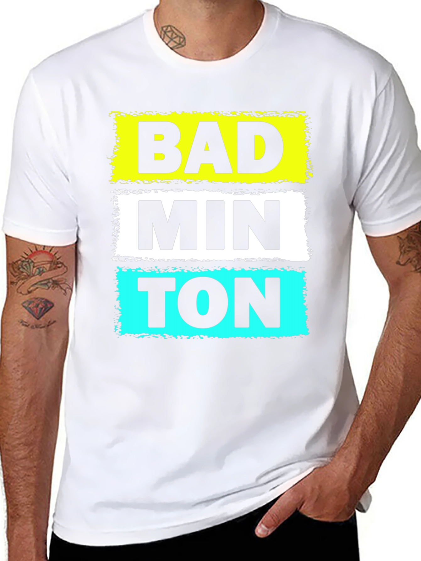 Badminton Graphic T-Shirt - Novelty Design
