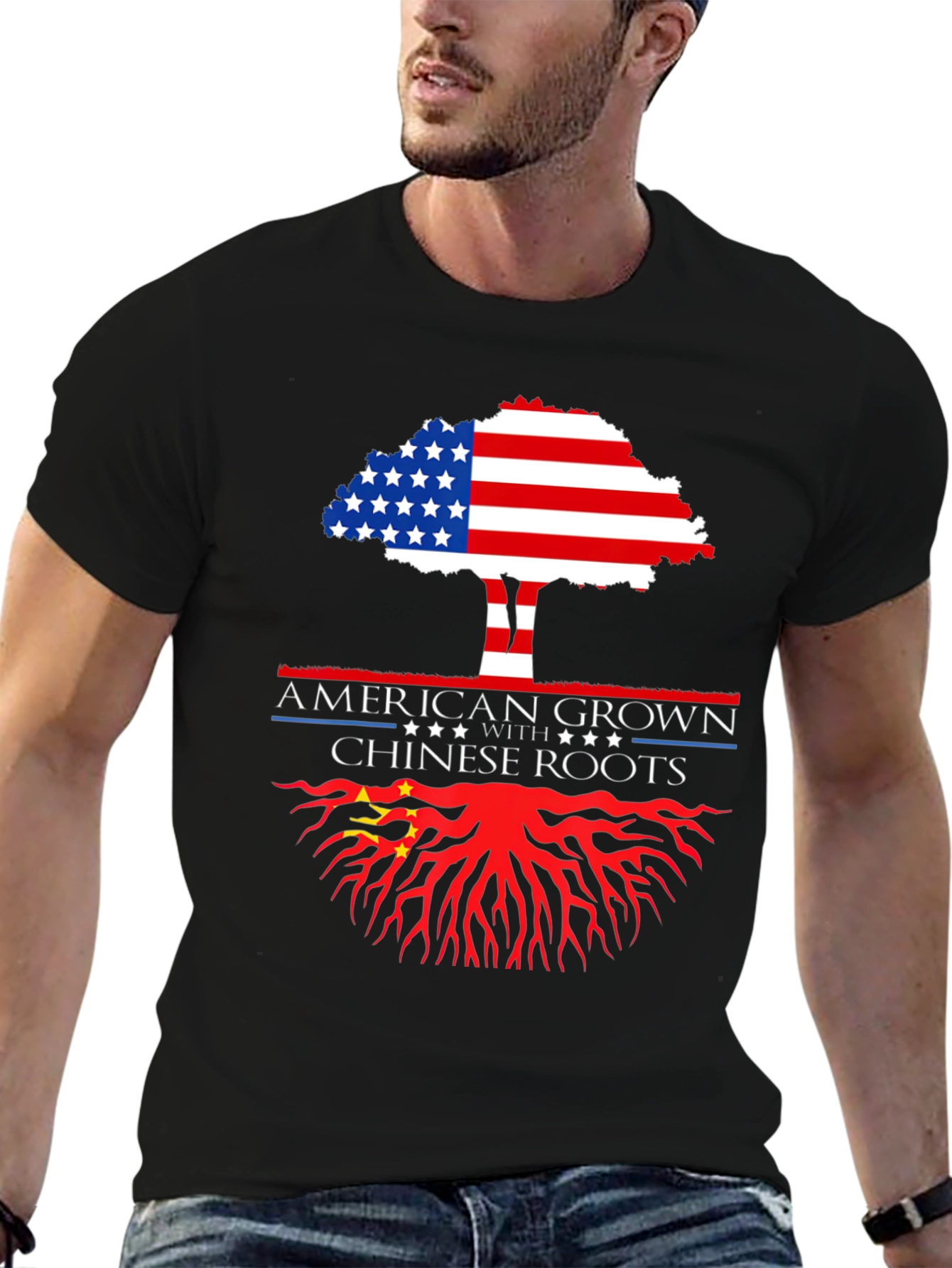 American Grown with Chinese Roots T-Shirt