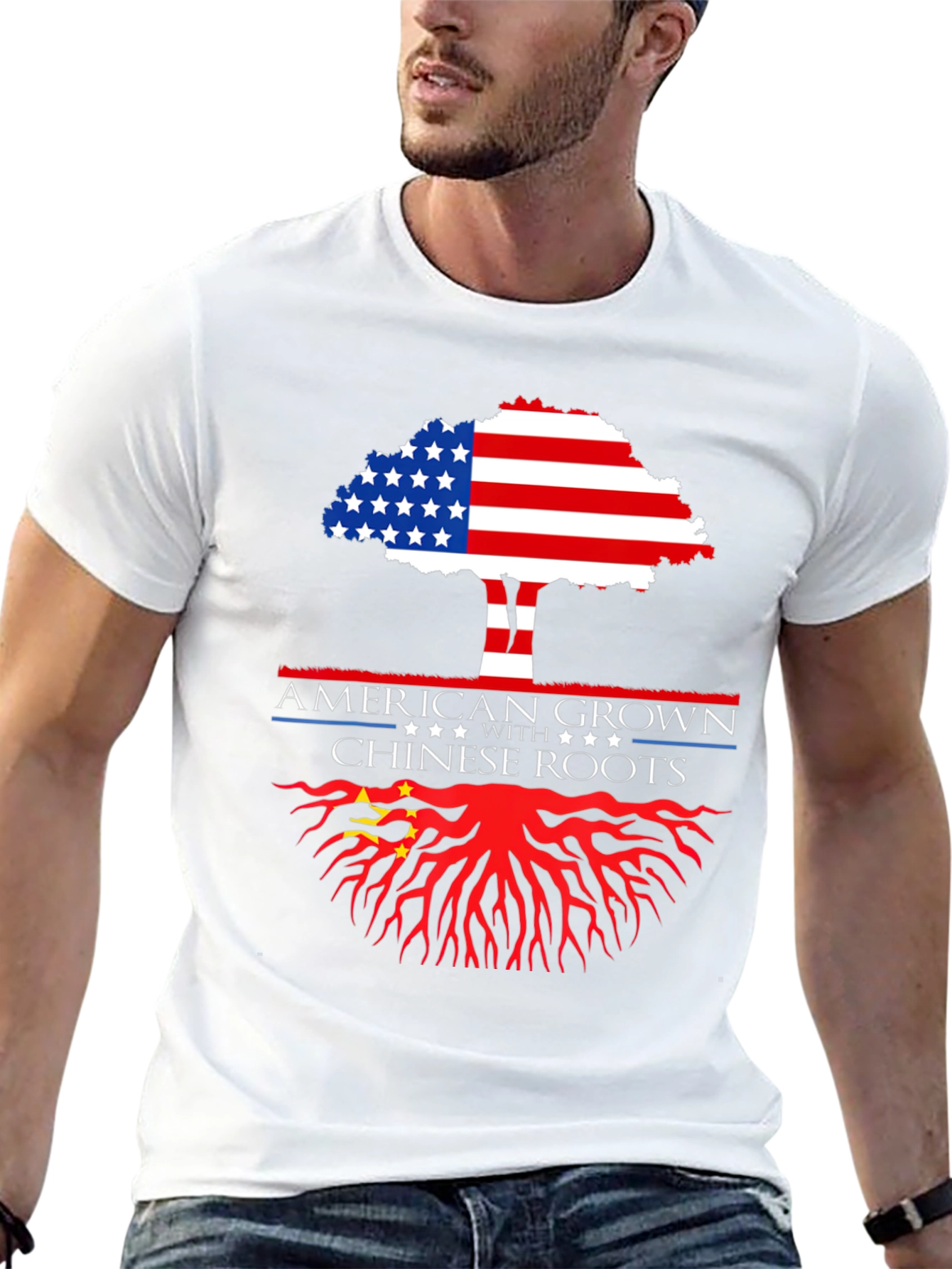 American Grown with Chinese Roots T-Shirt