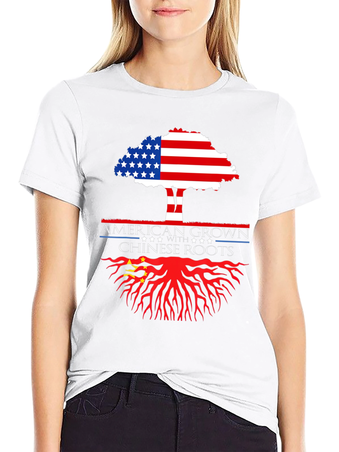 American Grown with Chinese Roots T-Shirt