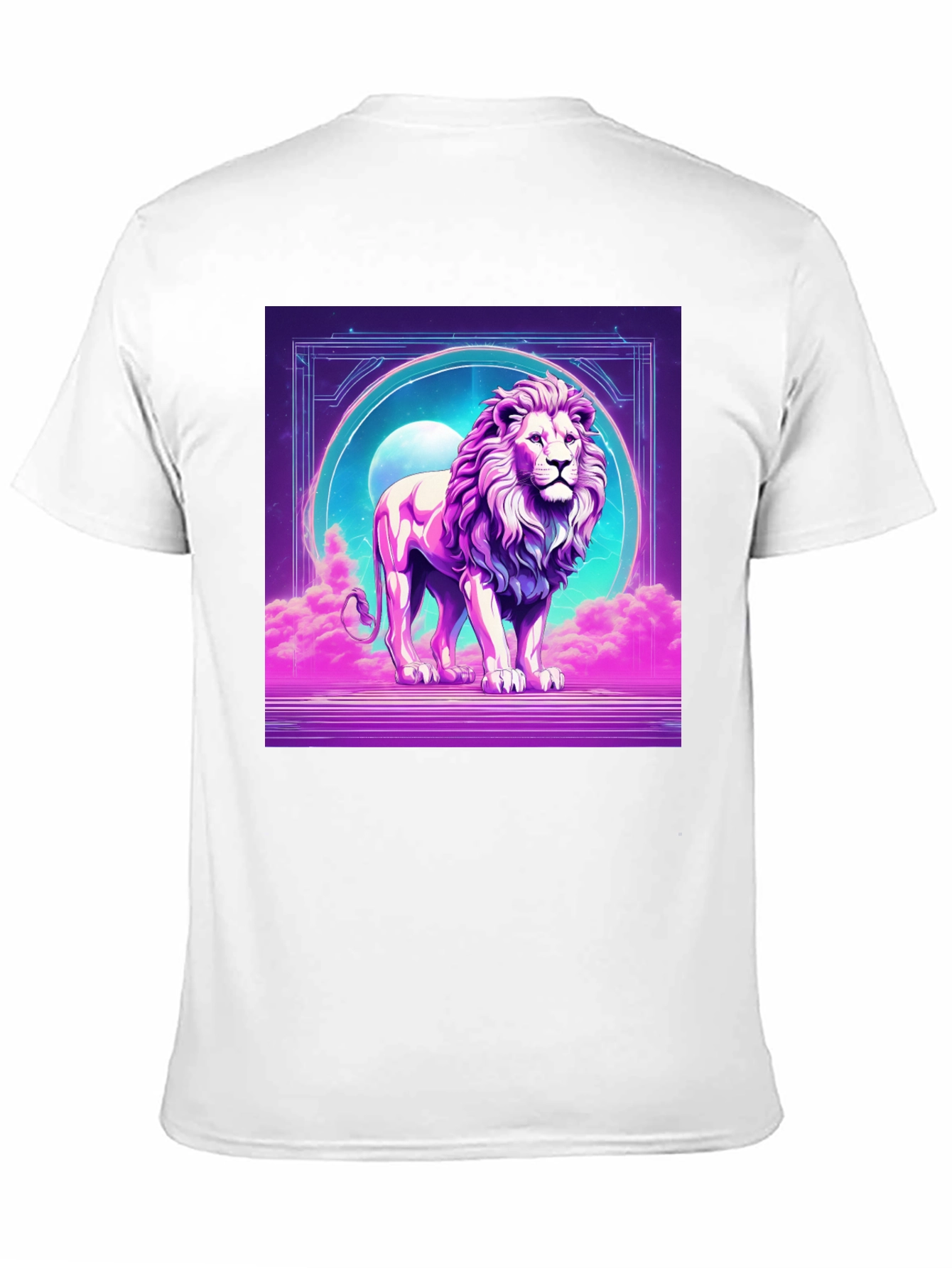 Cyberpunk Lion Graphic Tee