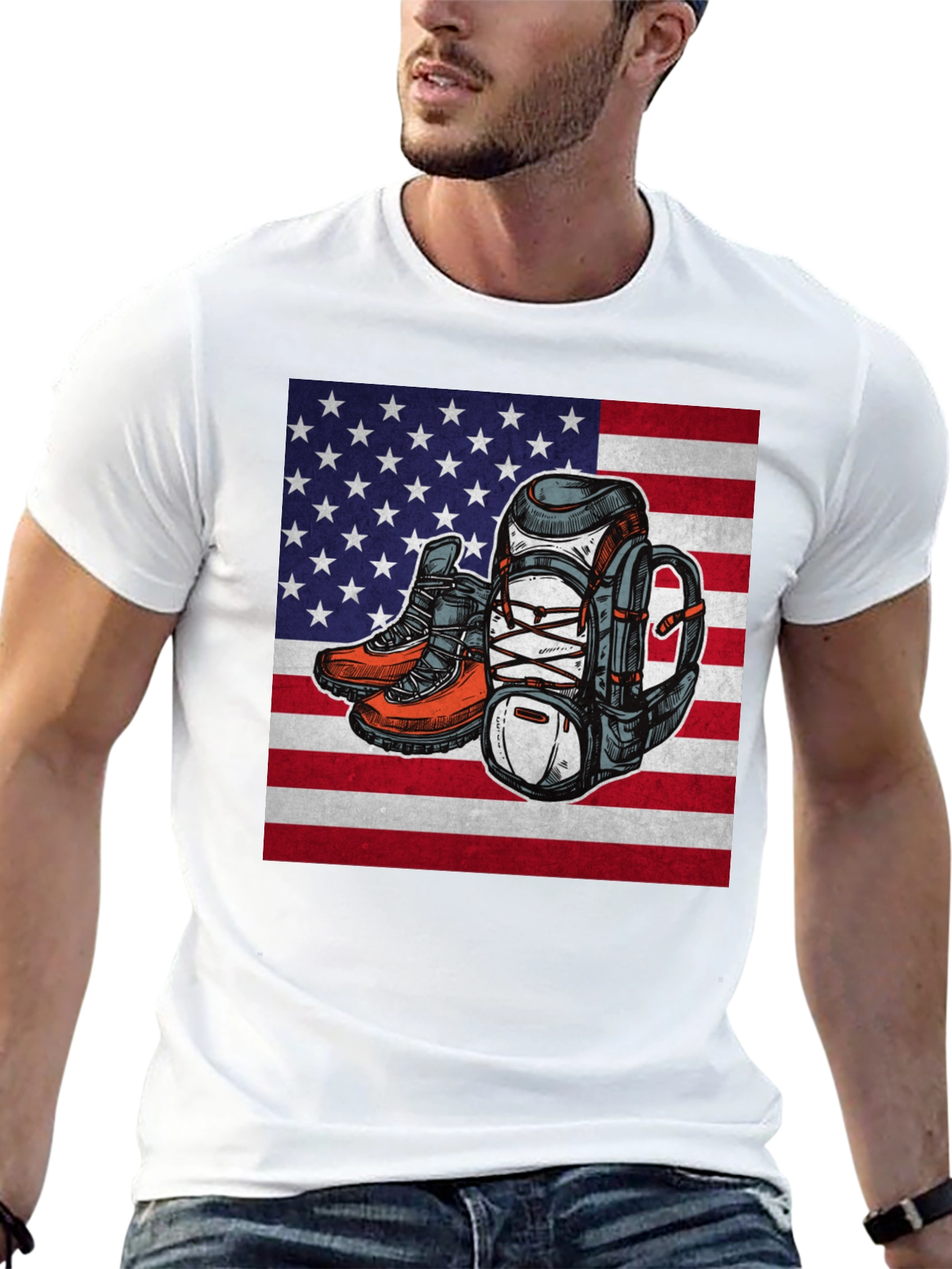 American Pride Hiking T-Shirt
