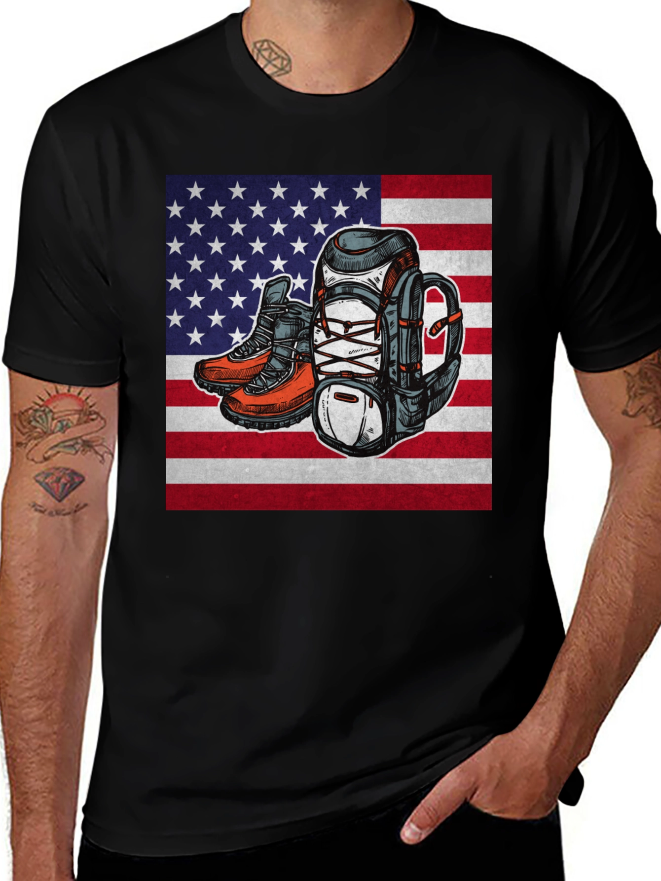 American Pride Hiking T-Shirt
