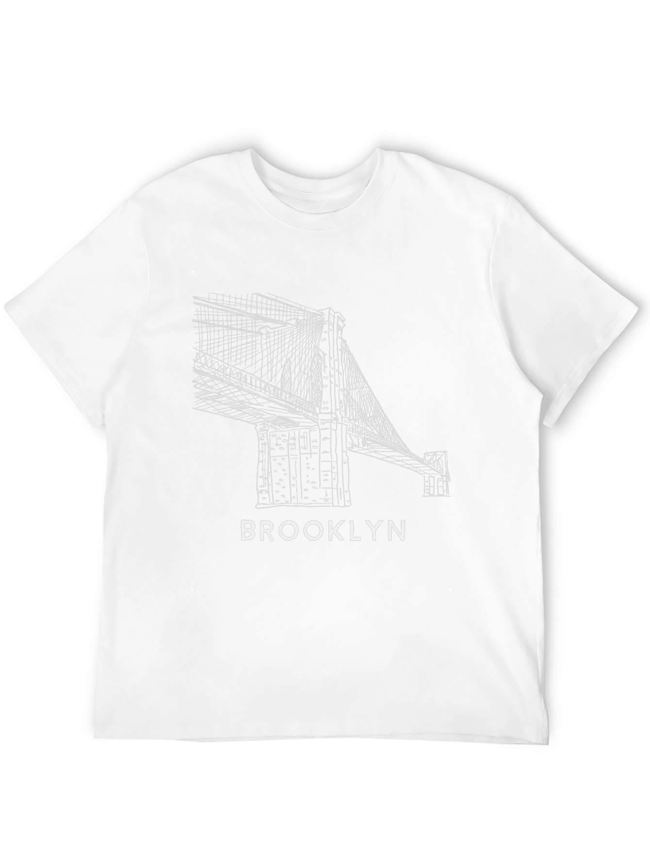 Brooklyn Bridge Graphic Tee - Black Cotton