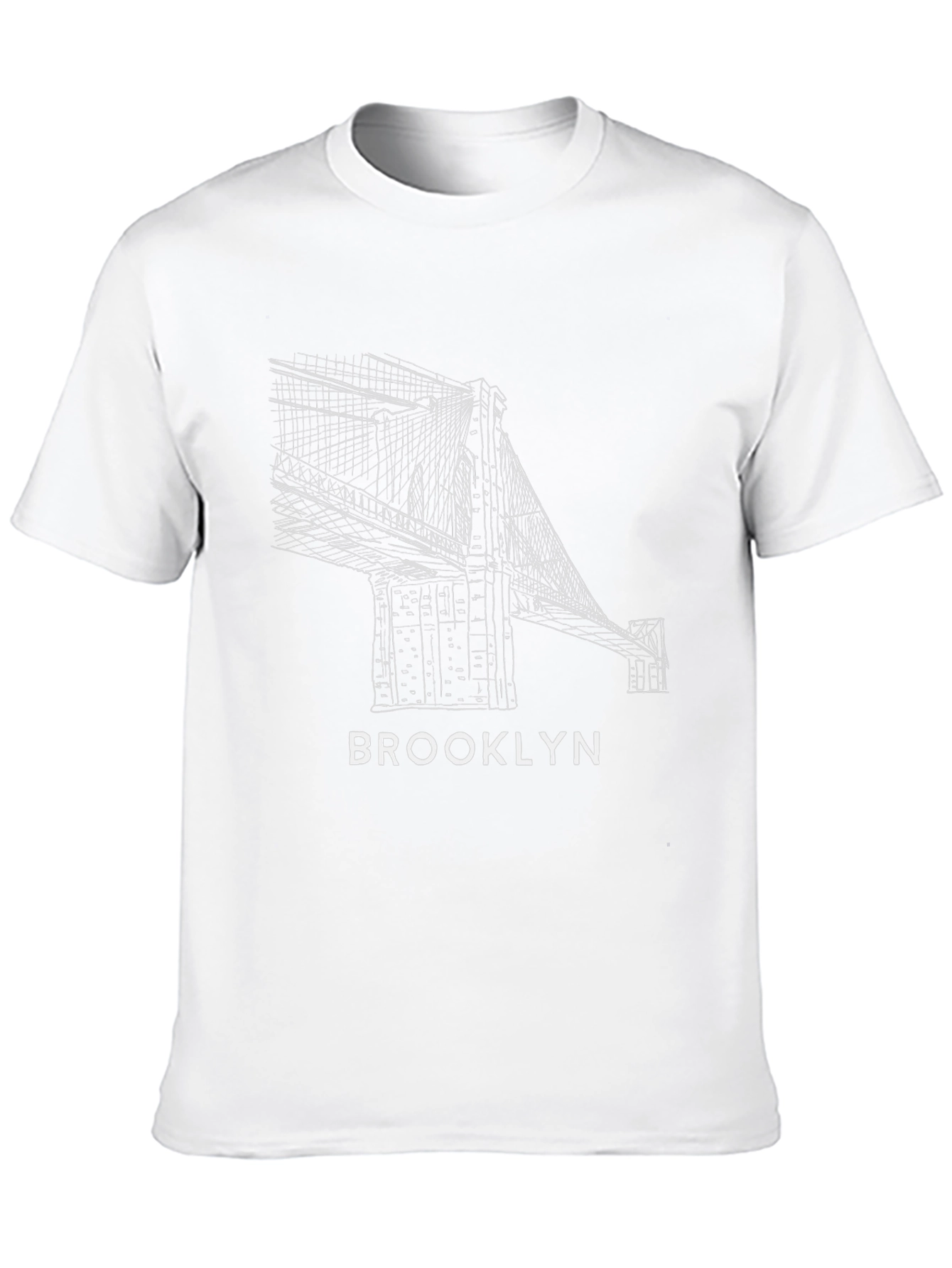 Brooklyn Bridge Graphic Tee - Black Cotton