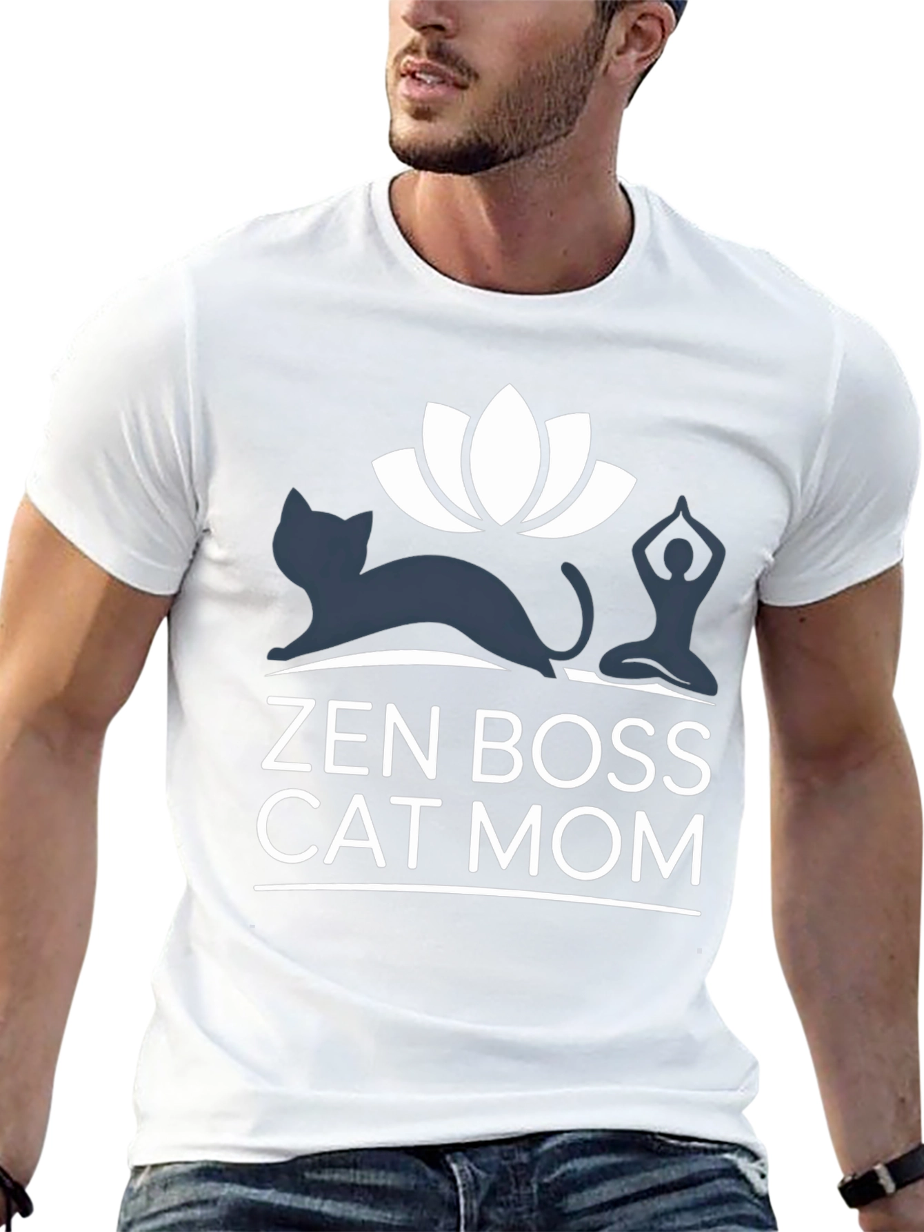 Zen Boss Cat Mom T-Shirt