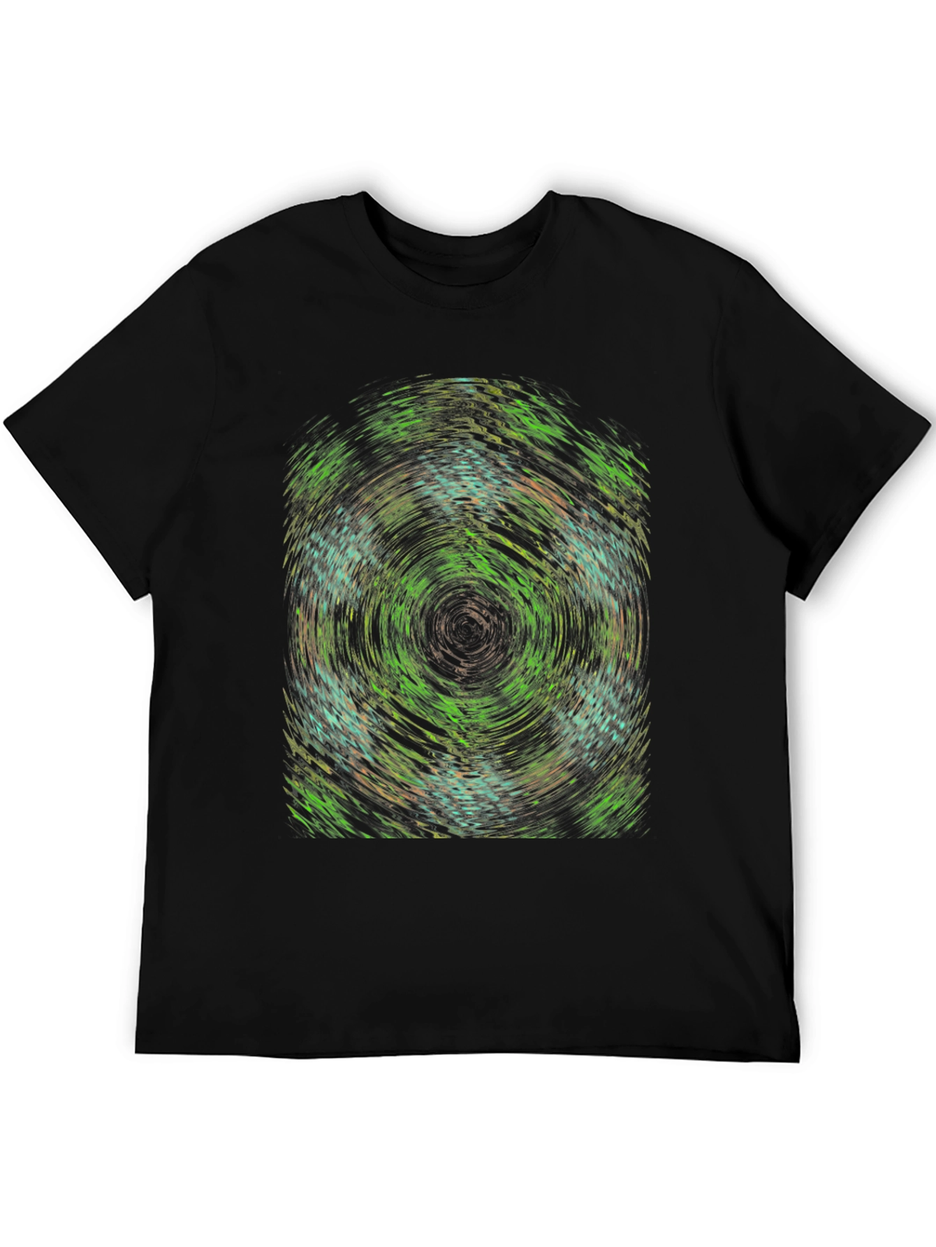 Abstract Vortex Graphic Tee - Soft Cotton Blend