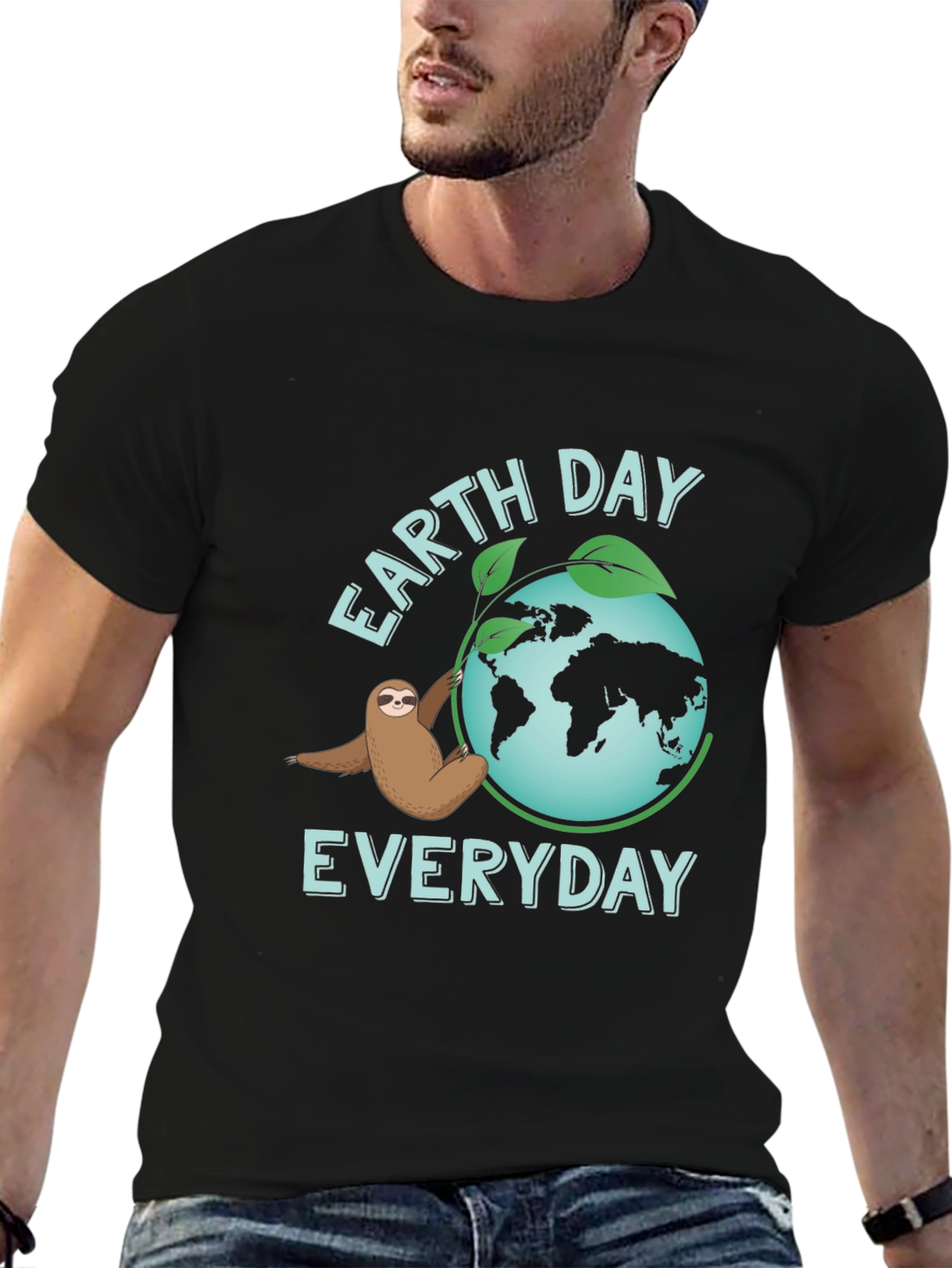 Earth Day Sloth T-Shirt - Everyday Eco-Friendly Tee