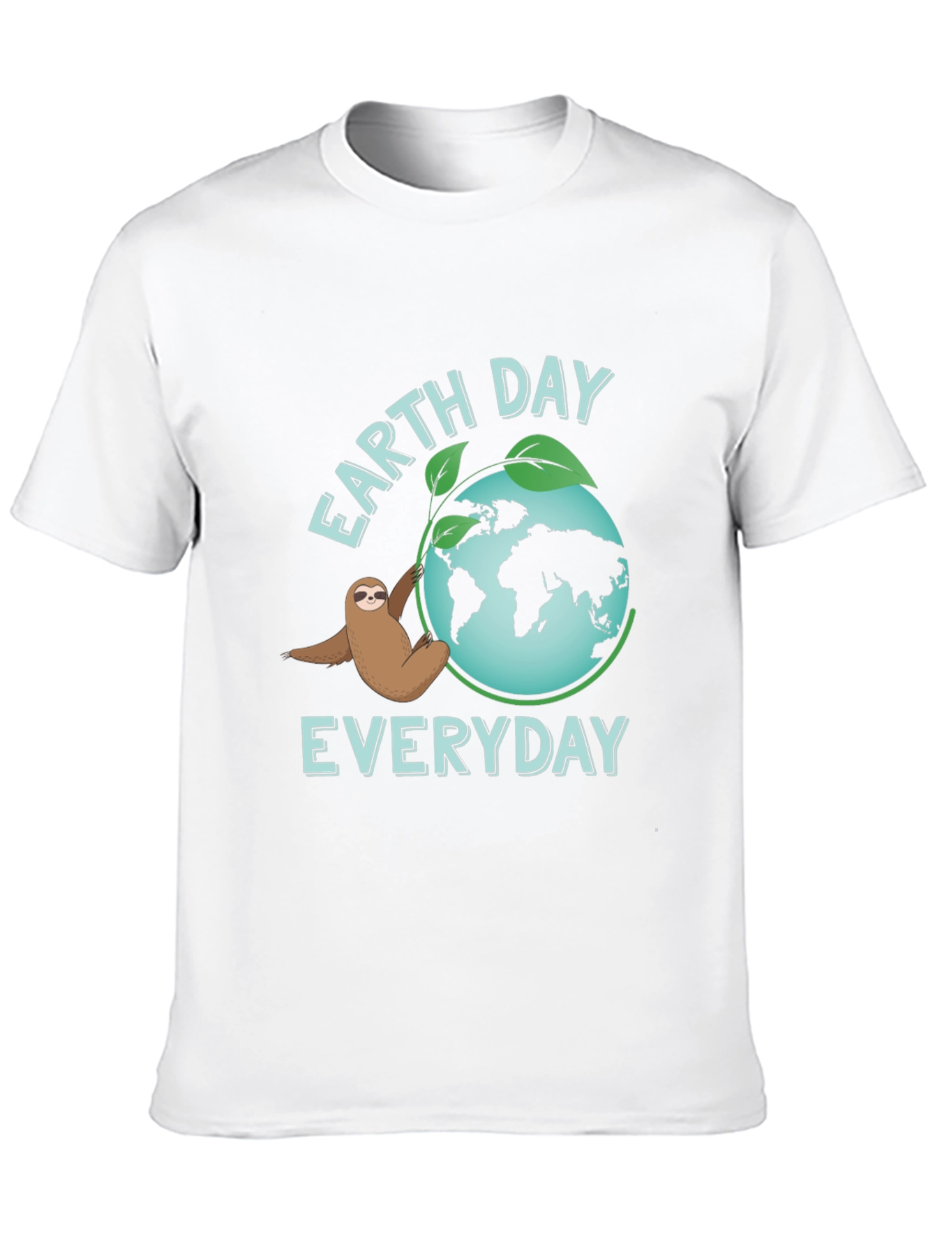 Earth Day Sloth T-Shirt - Everyday Eco-Friendly Tee
