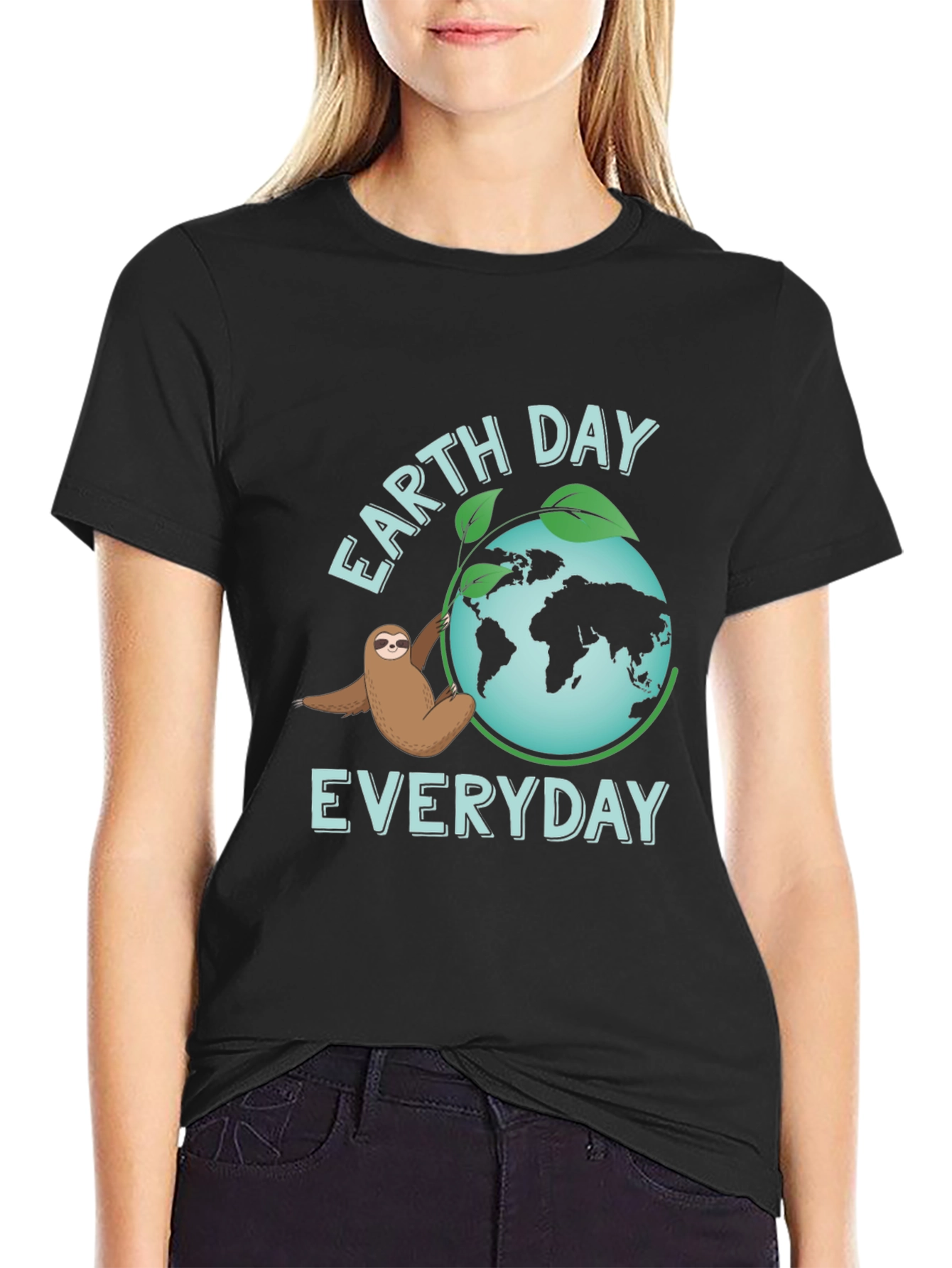 Earth Day Sloth T-Shirt - Everyday Eco-Friendly Tee