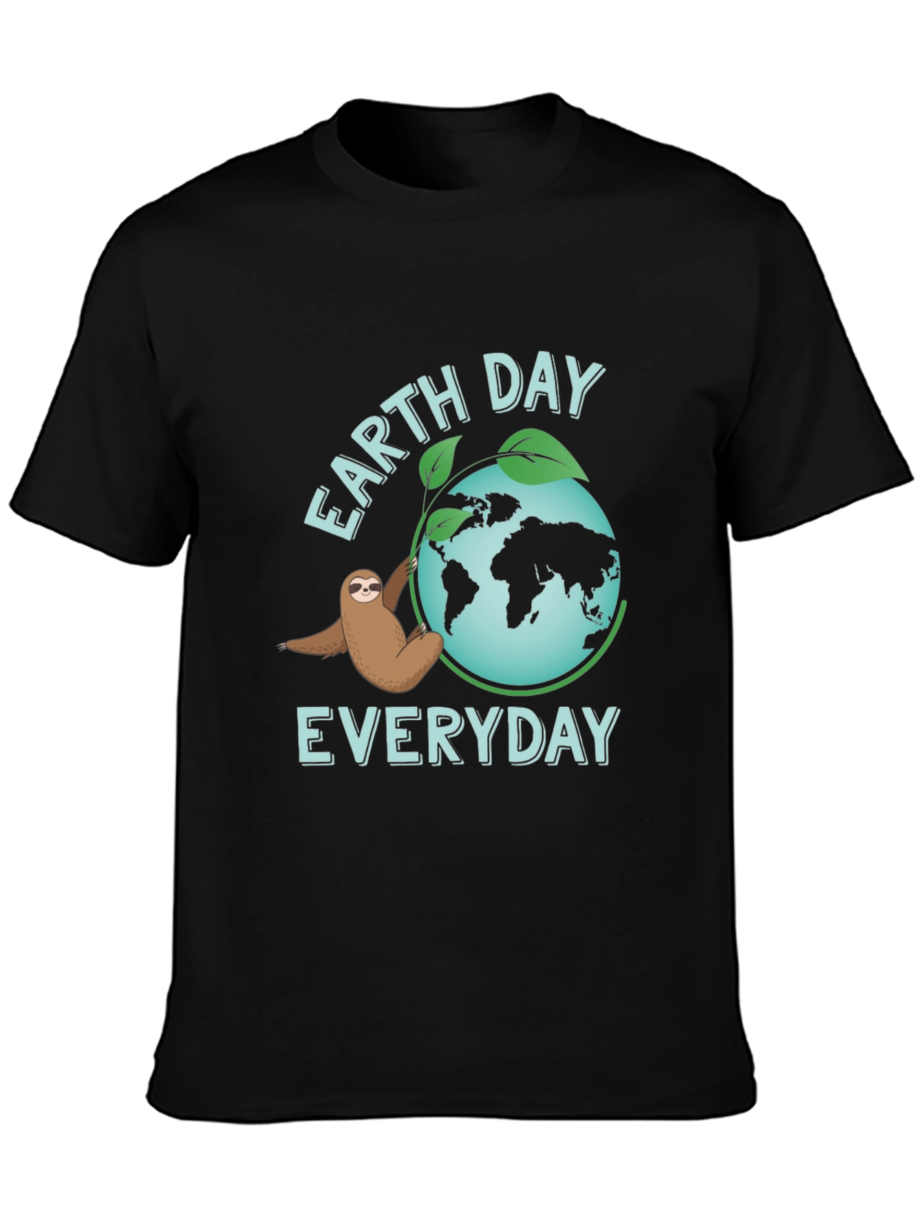 Earth Day Sloth T-Shirt - Everyday Eco-Friendly Tee
