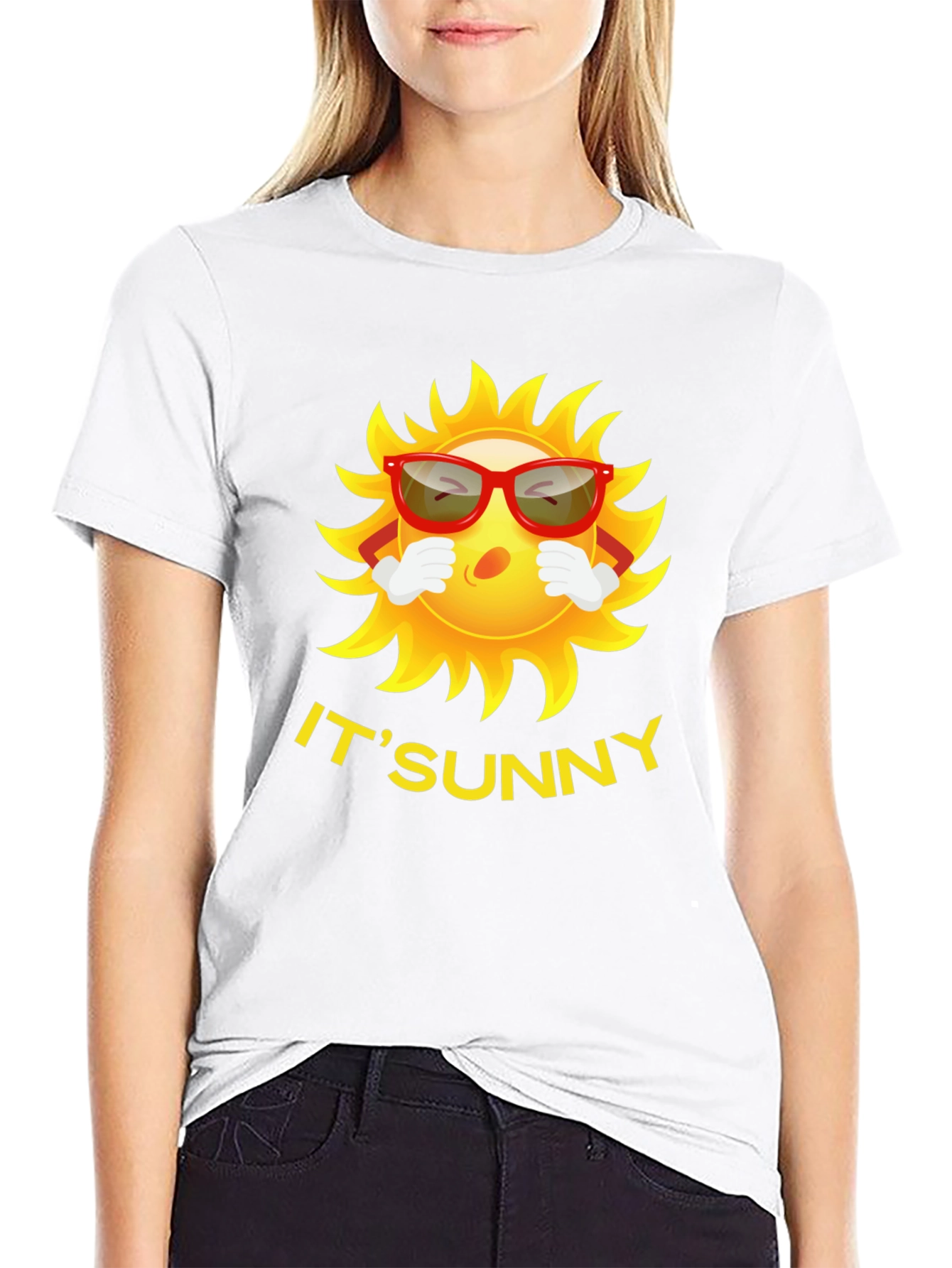 Its Sunny Cartoon Graphic Tee