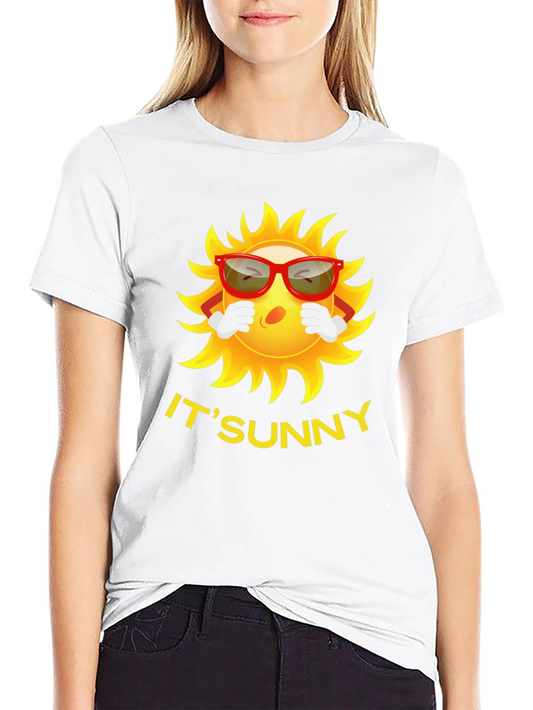 Its Sunny Cartoon Graphic Tee