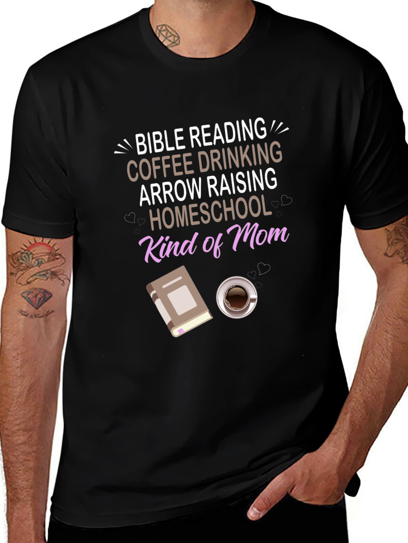 Bible Reading Coffee Homeschool Mom T-Shirt