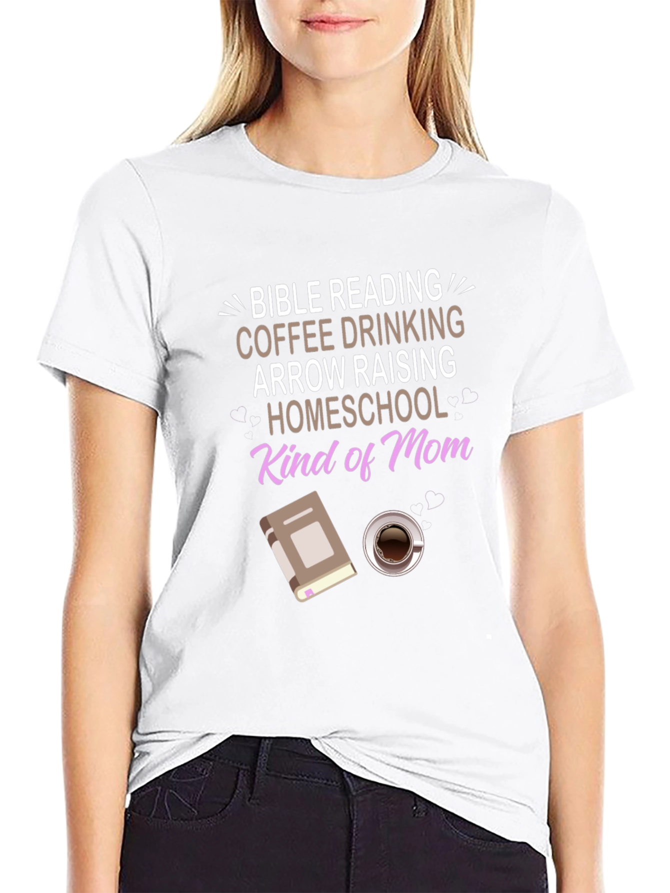 Bible Reading Coffee Homeschool Mom T-Shirt