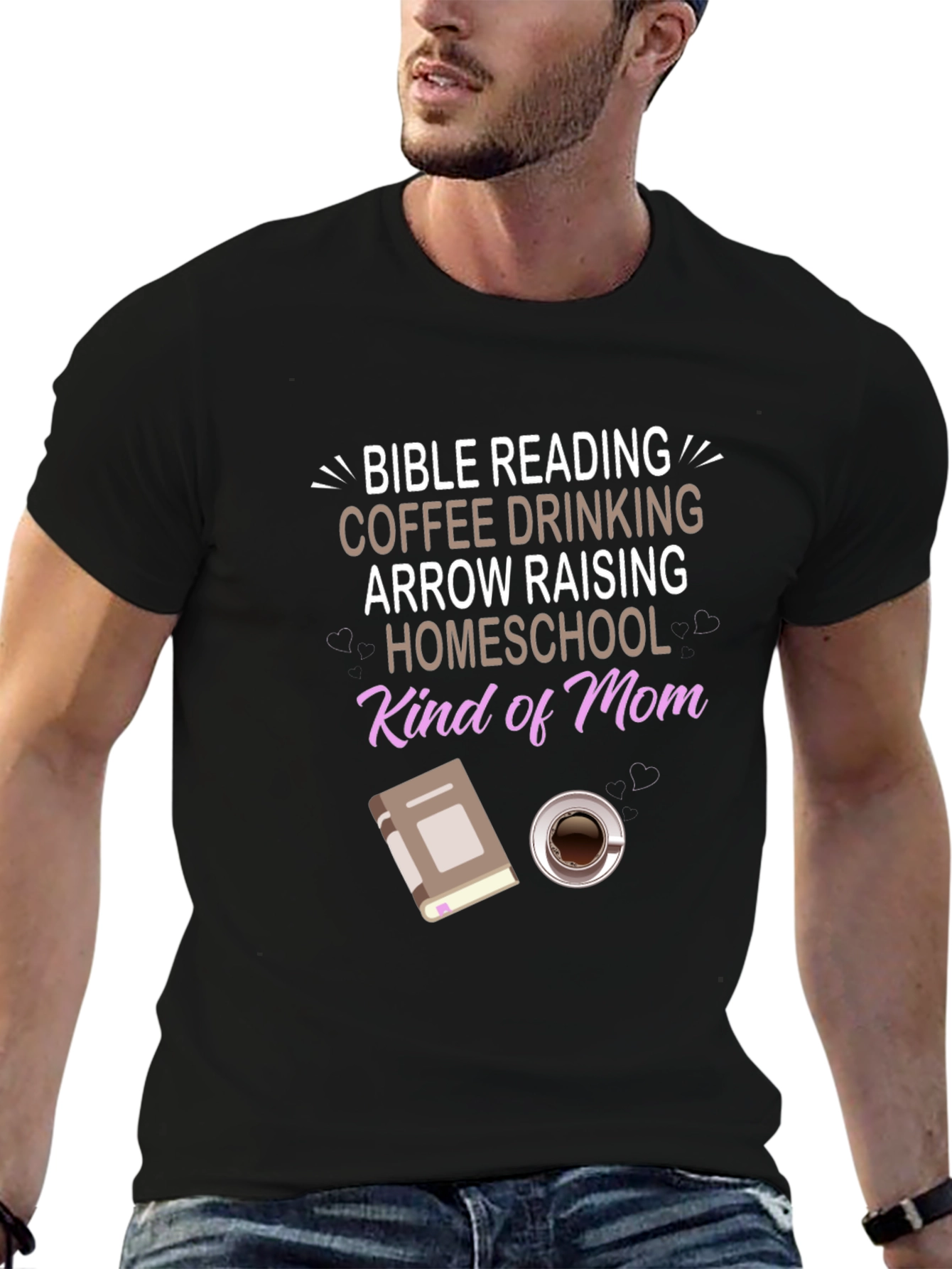 Bible Reading Coffee Homeschool Mom T-Shirt
