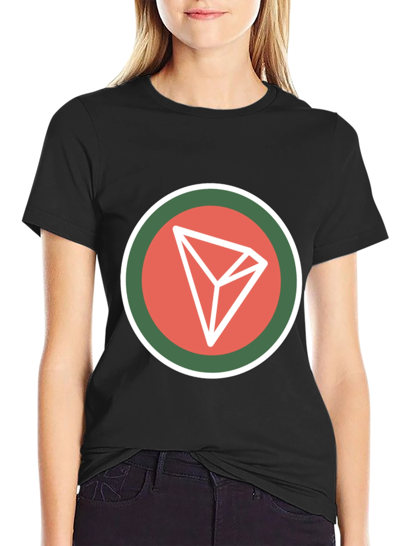 Tron Crypto Logo Black T-Shirt