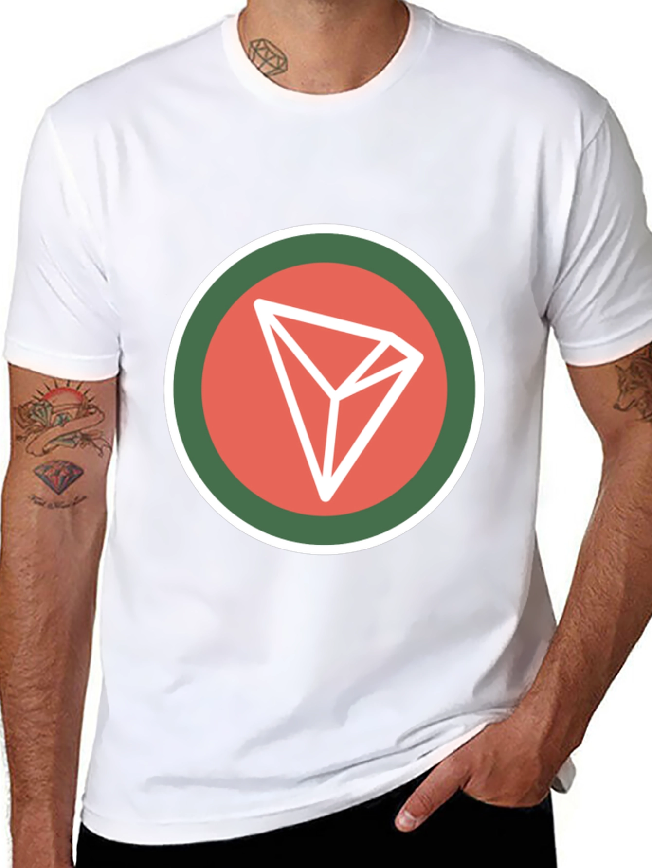 Tron Crypto Logo Black T-Shirt