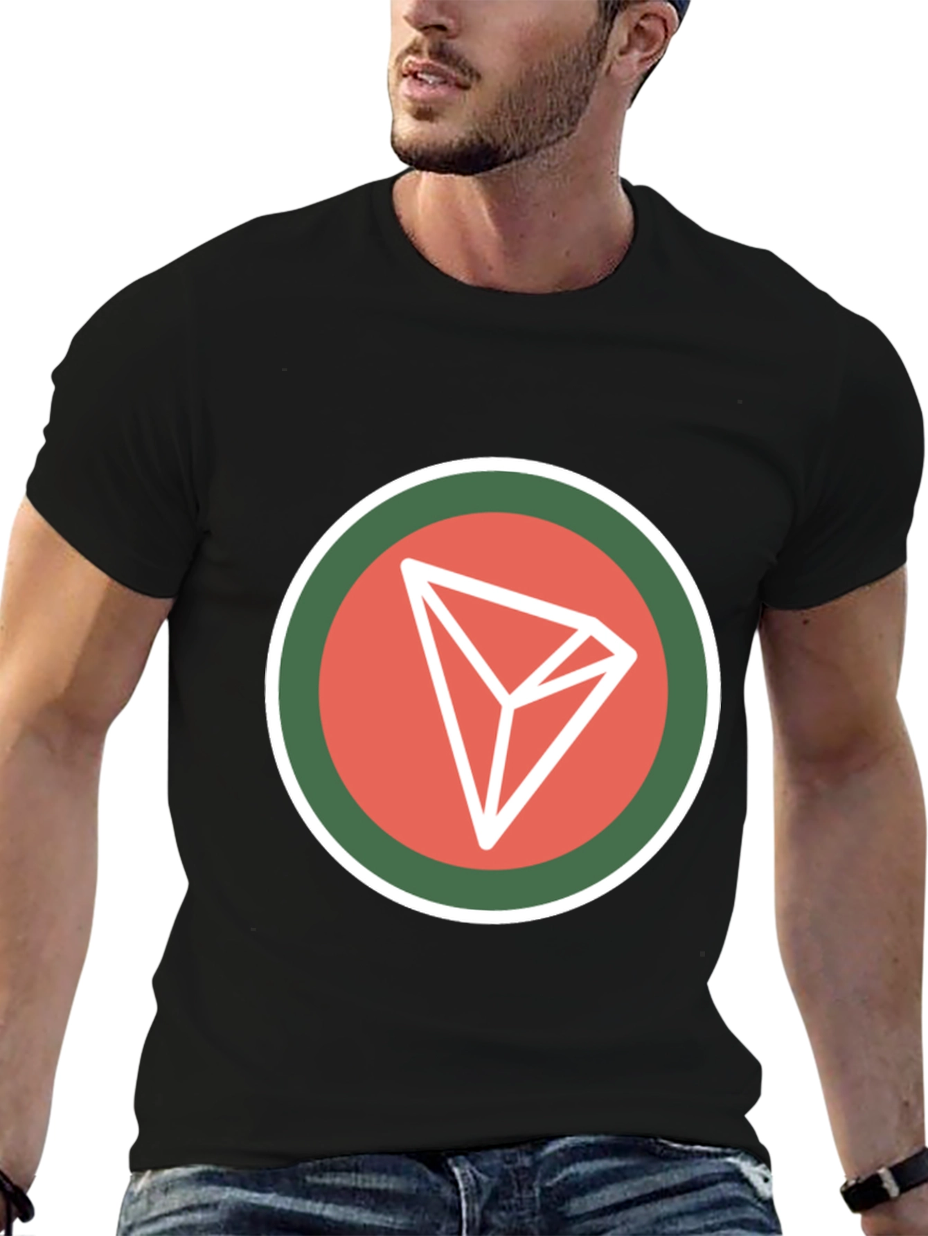 Tron Crypto Logo Black T-Shirt