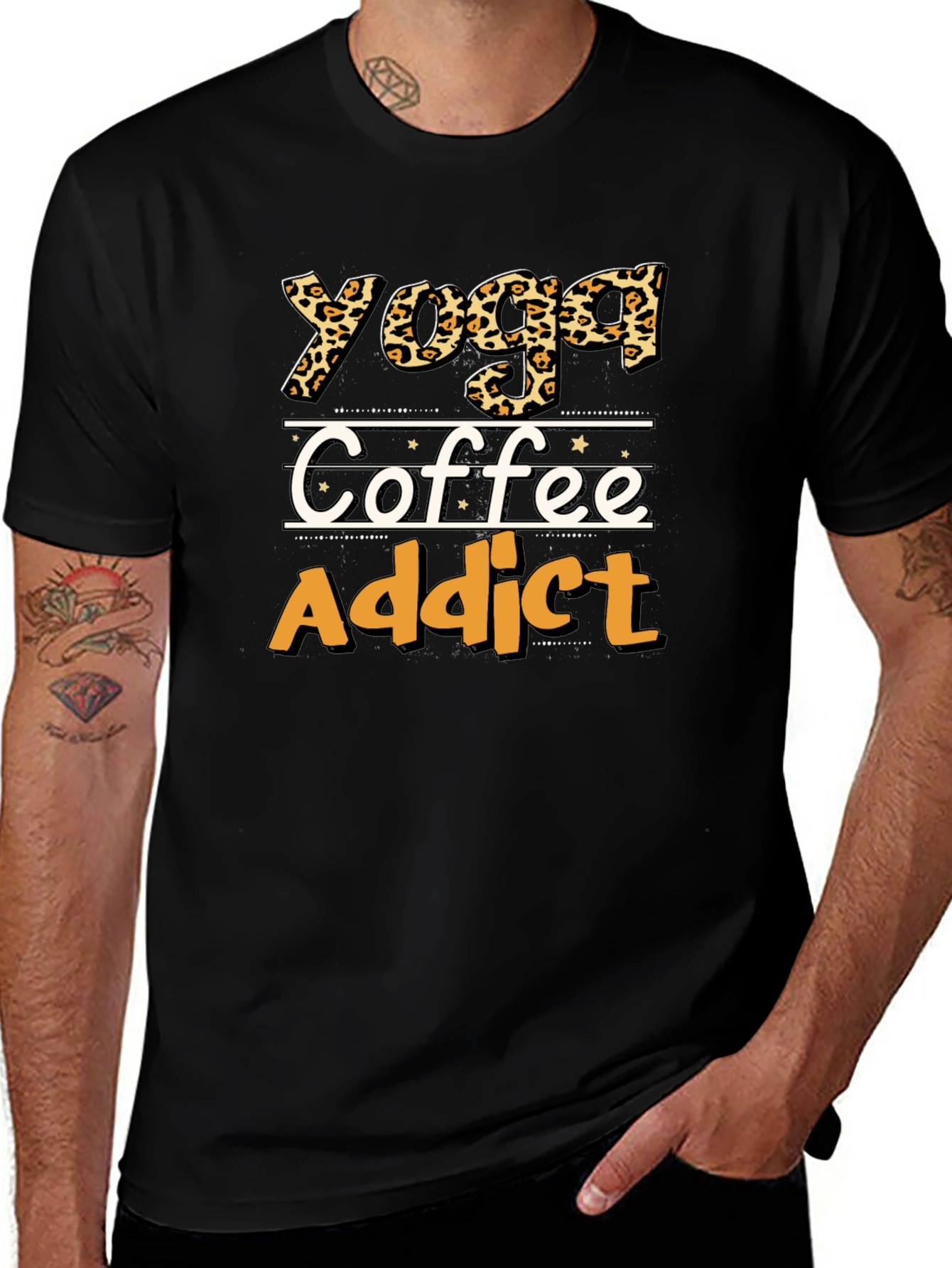 Yoga Coffee Addict Graphic Tee - Unisex