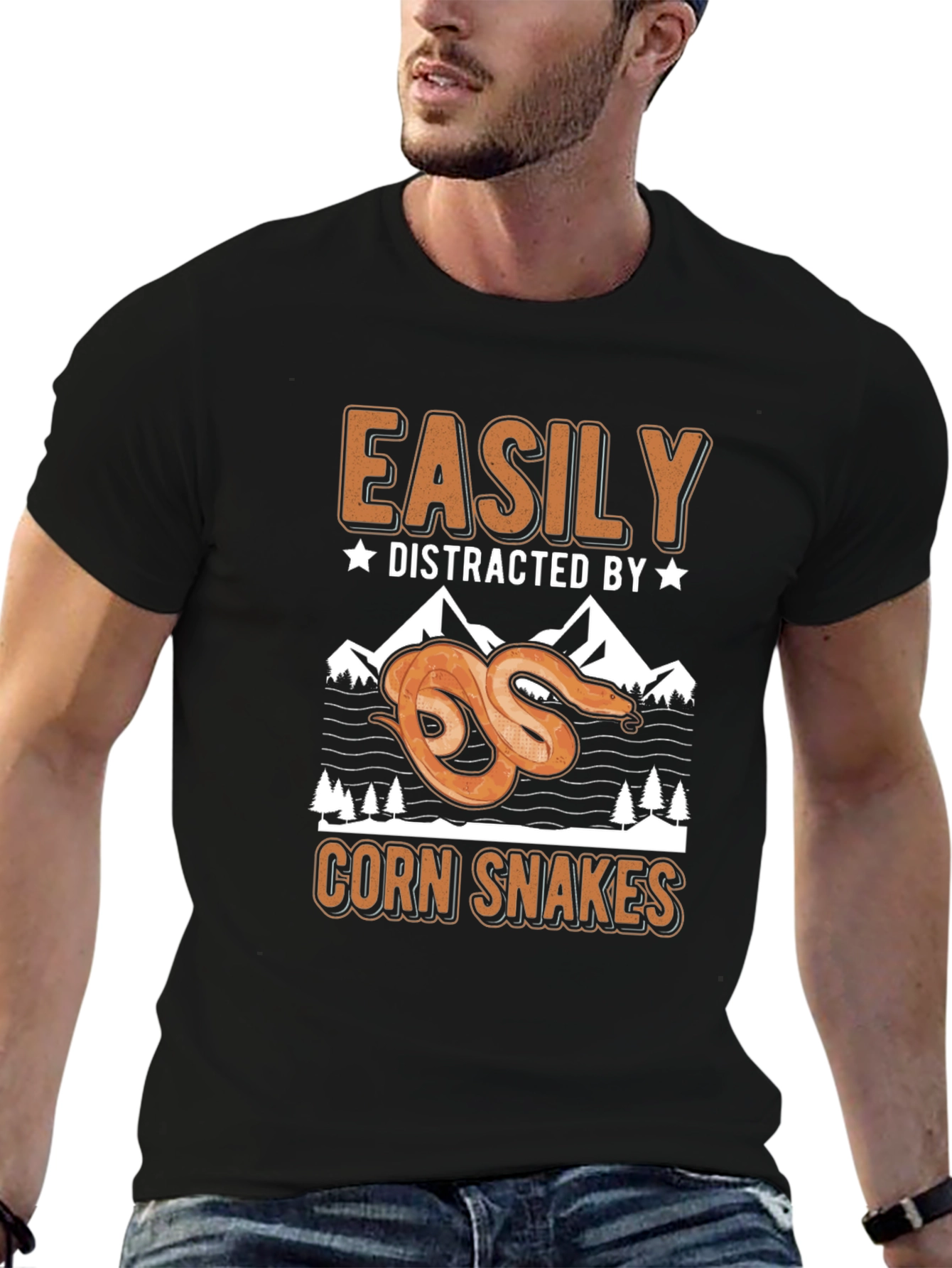 Easily Distracted by Corn Snakes T-Shirt