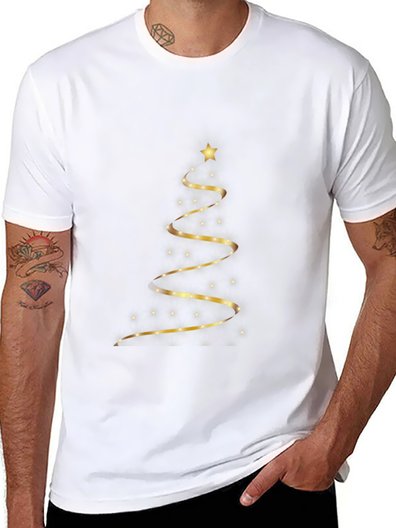 Festive Christmas Tree Graphic Tee