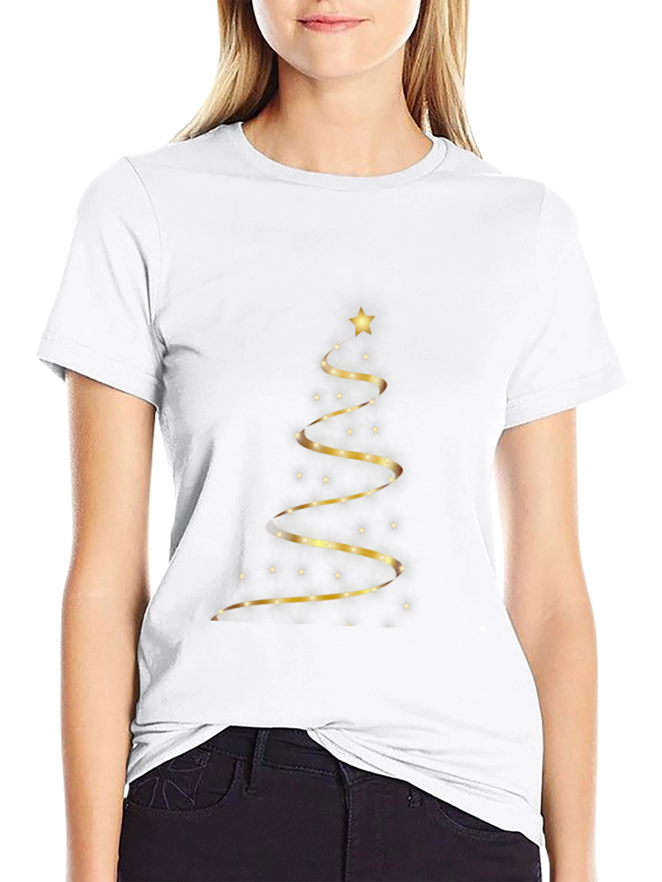 Festive Christmas Tree Graphic Tee
