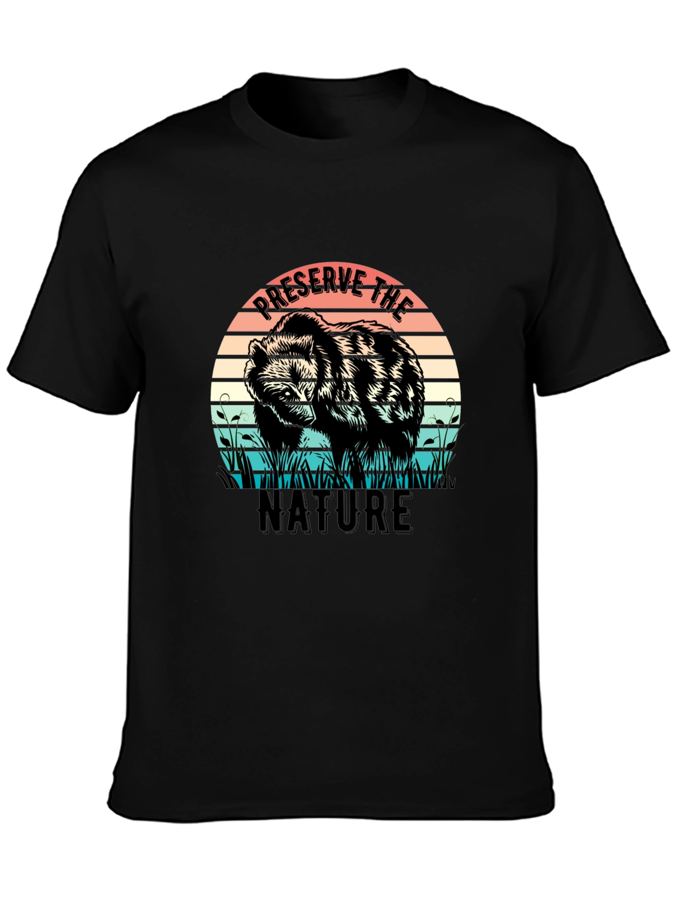 Preserve Nature Bear Graphic Tee