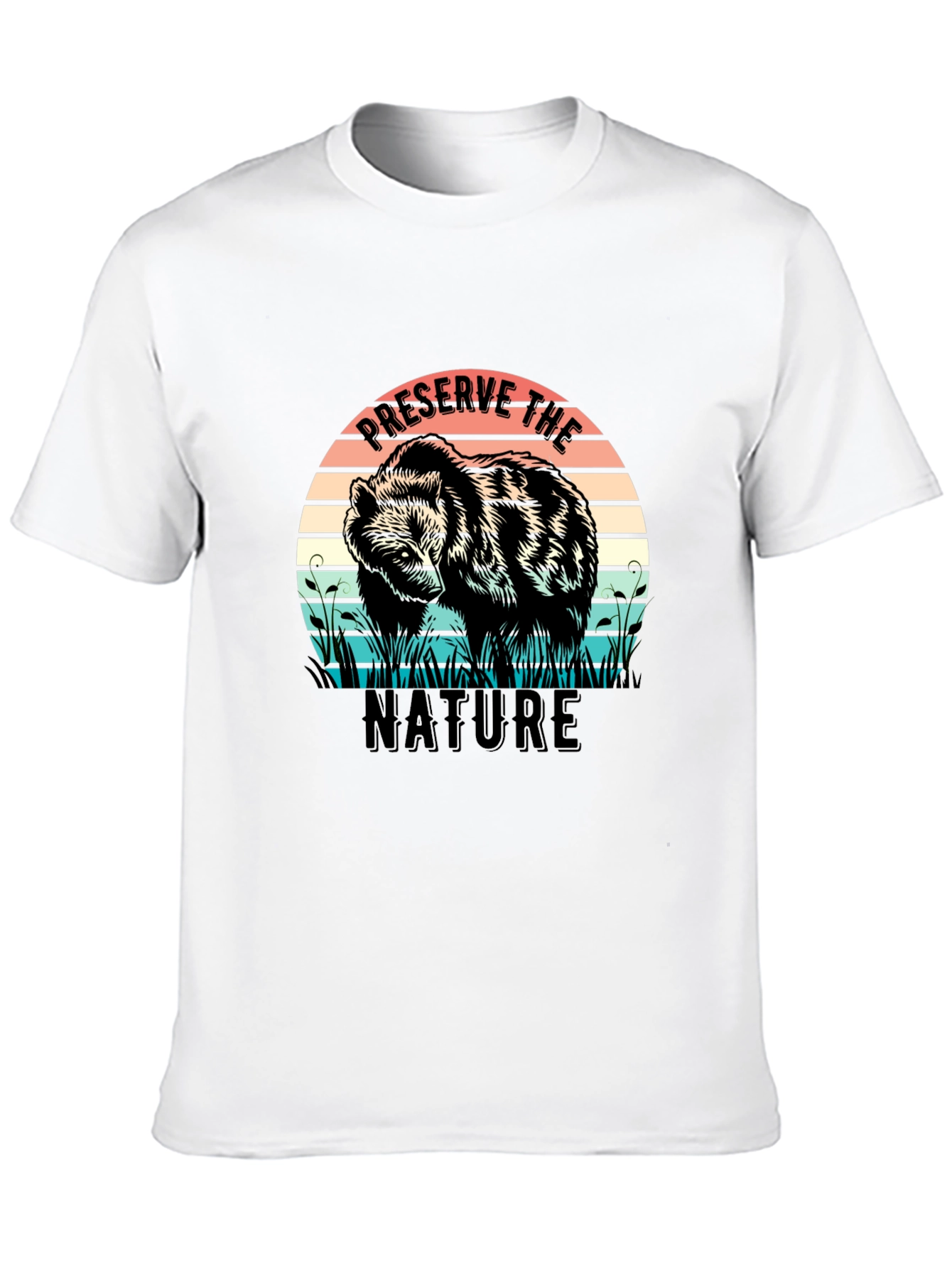 Preserve Nature Bear Graphic Tee
